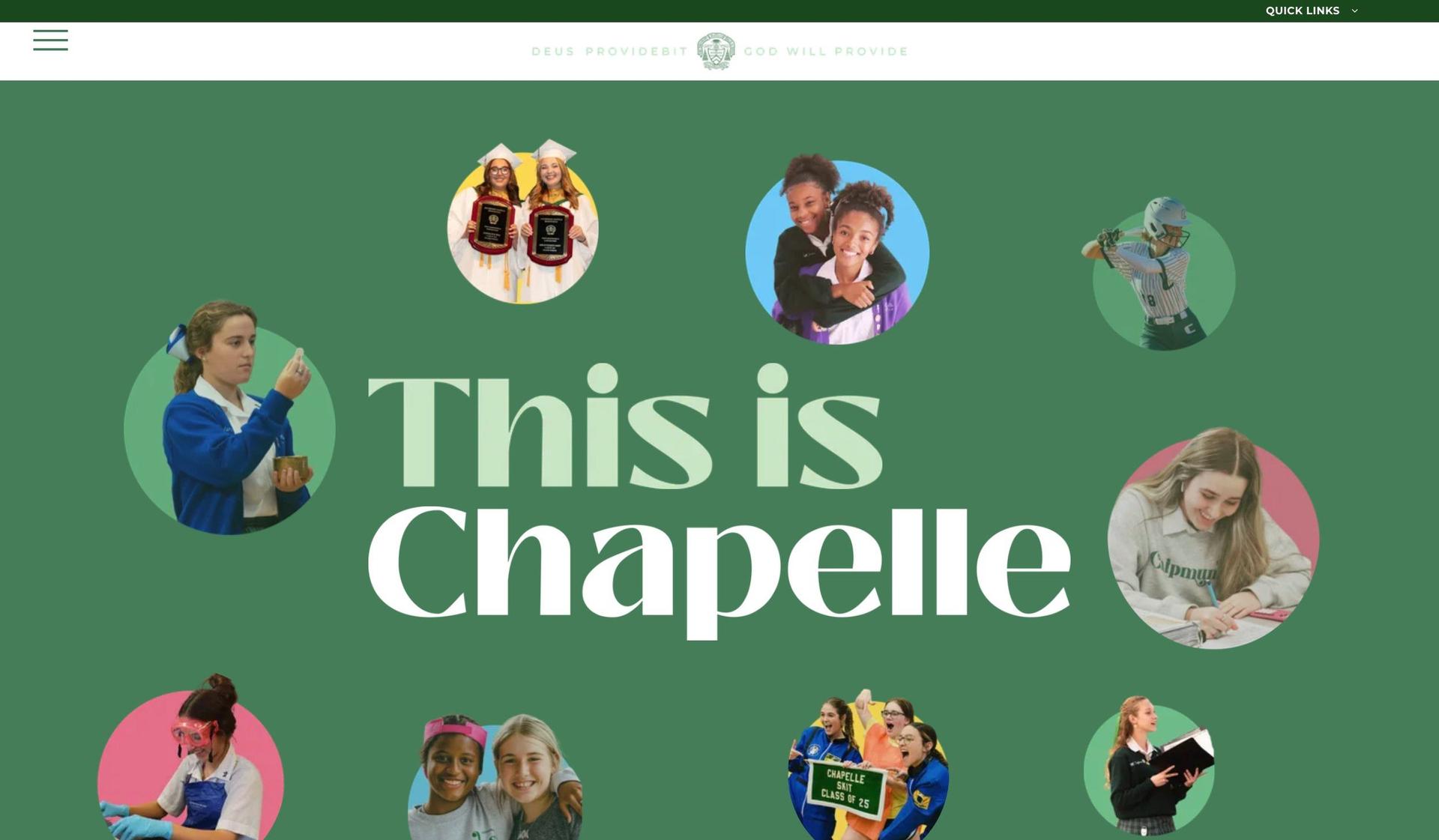 Archbishop Chapelle High School-duda website examples