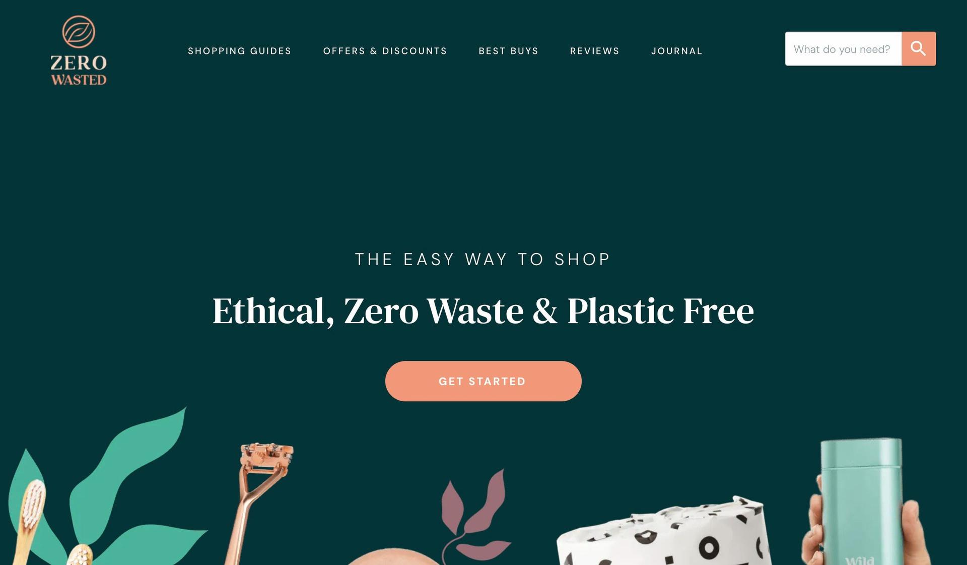 Zero Wasted-duda website examples