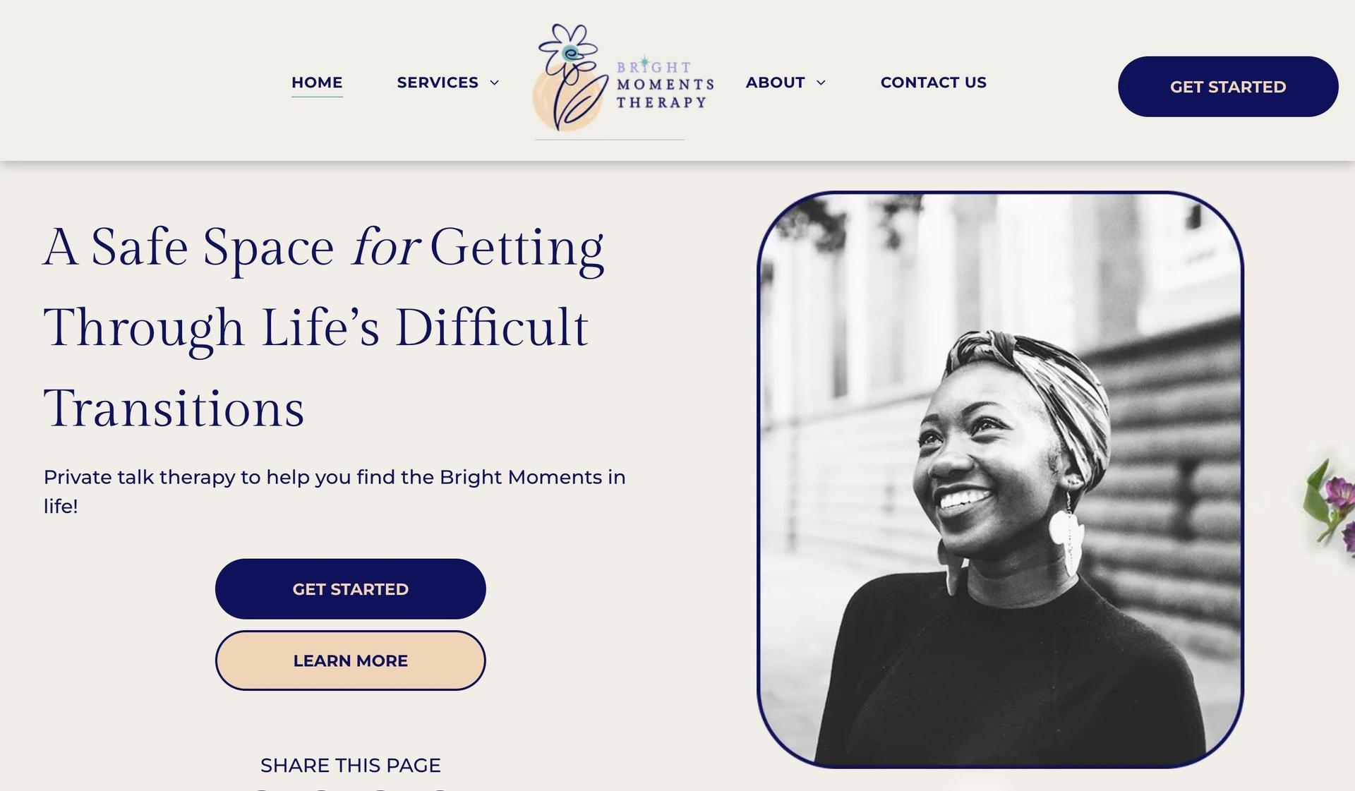 Bright Moments Therapy-duda website examples