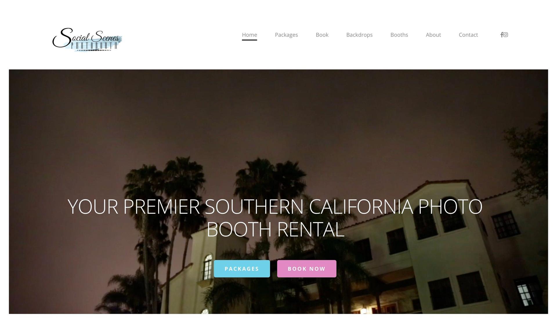Social Scenes Photobooth-bluehost websites