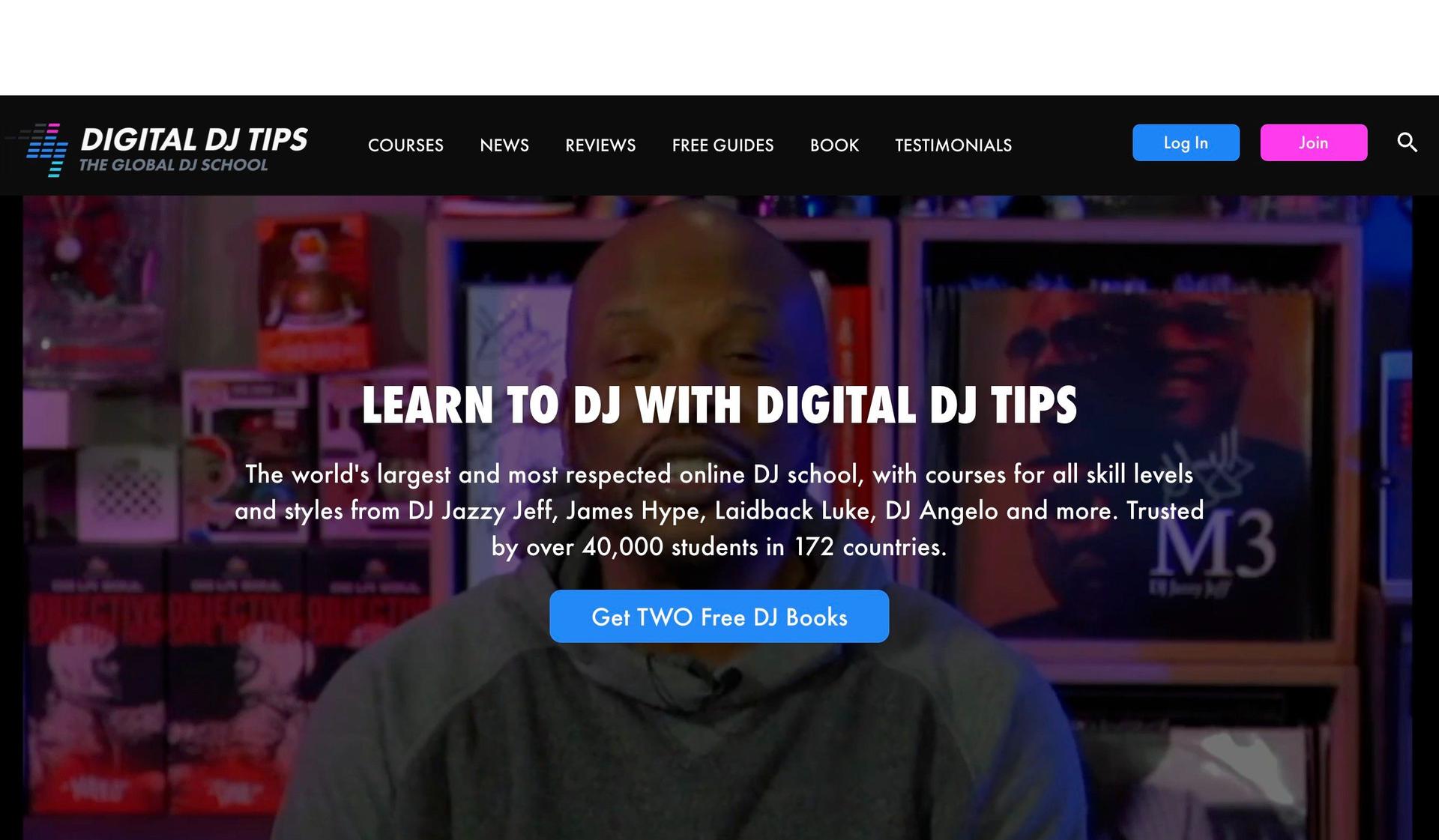 Digital DJ Tips-clickfunnels website examples