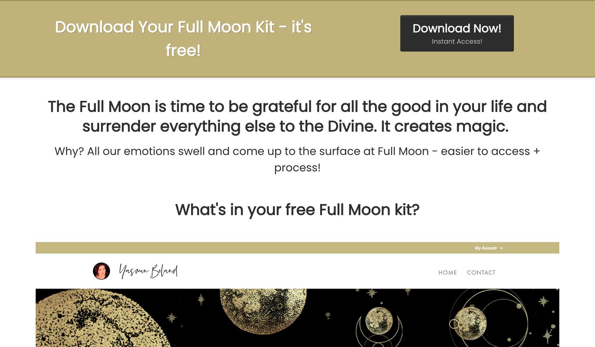 Moonology-clickfunnels website examples