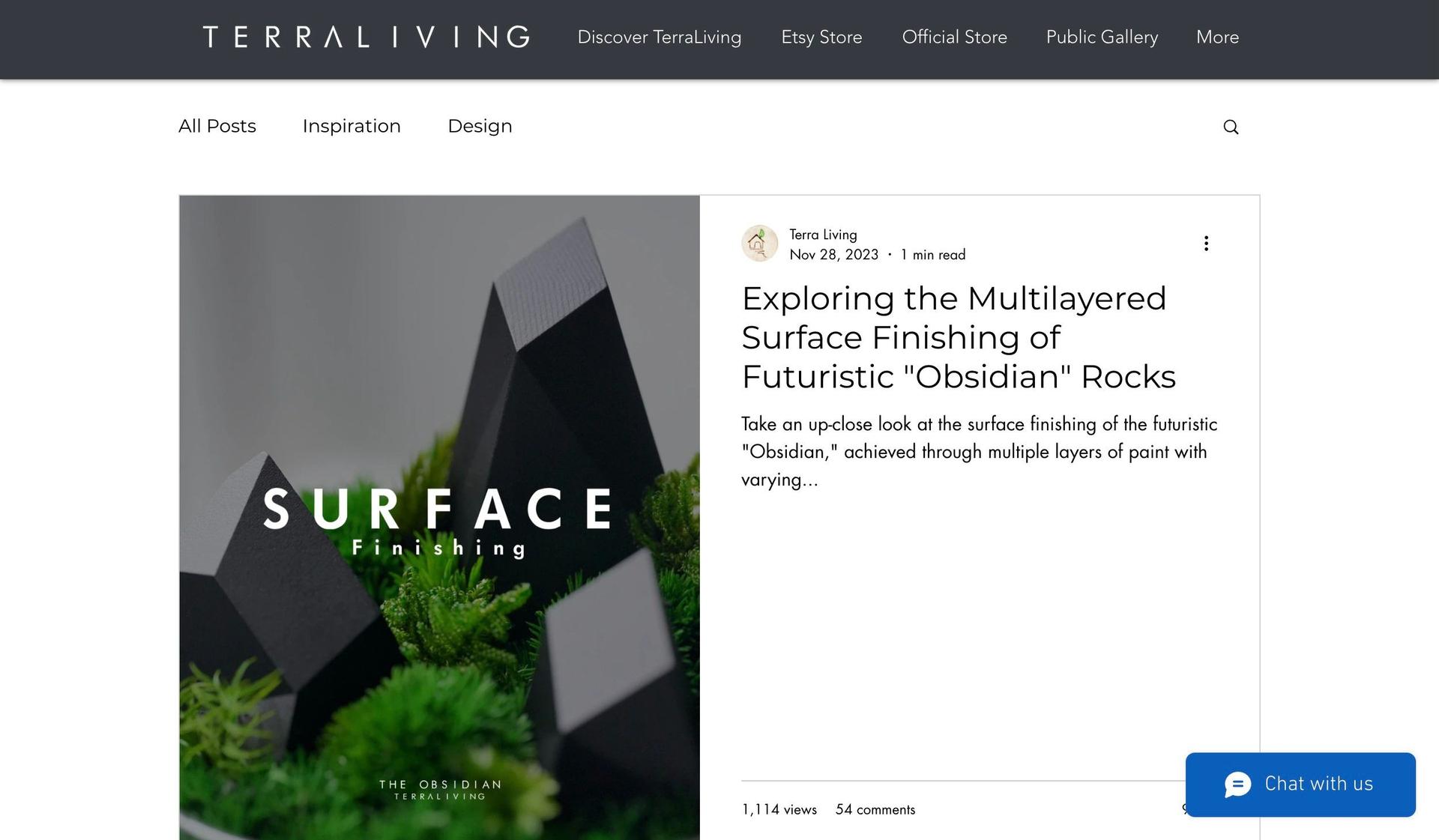 The Terra Living-wix blog examples