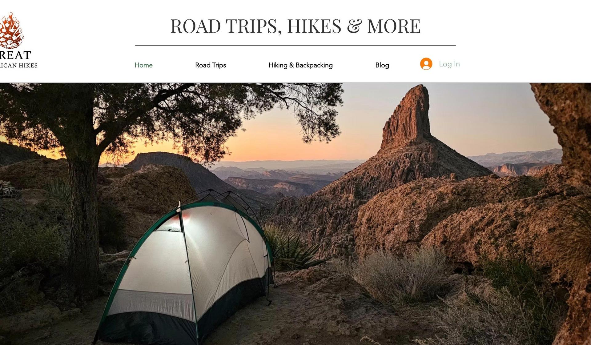 Great American Hikes-wix blog examples