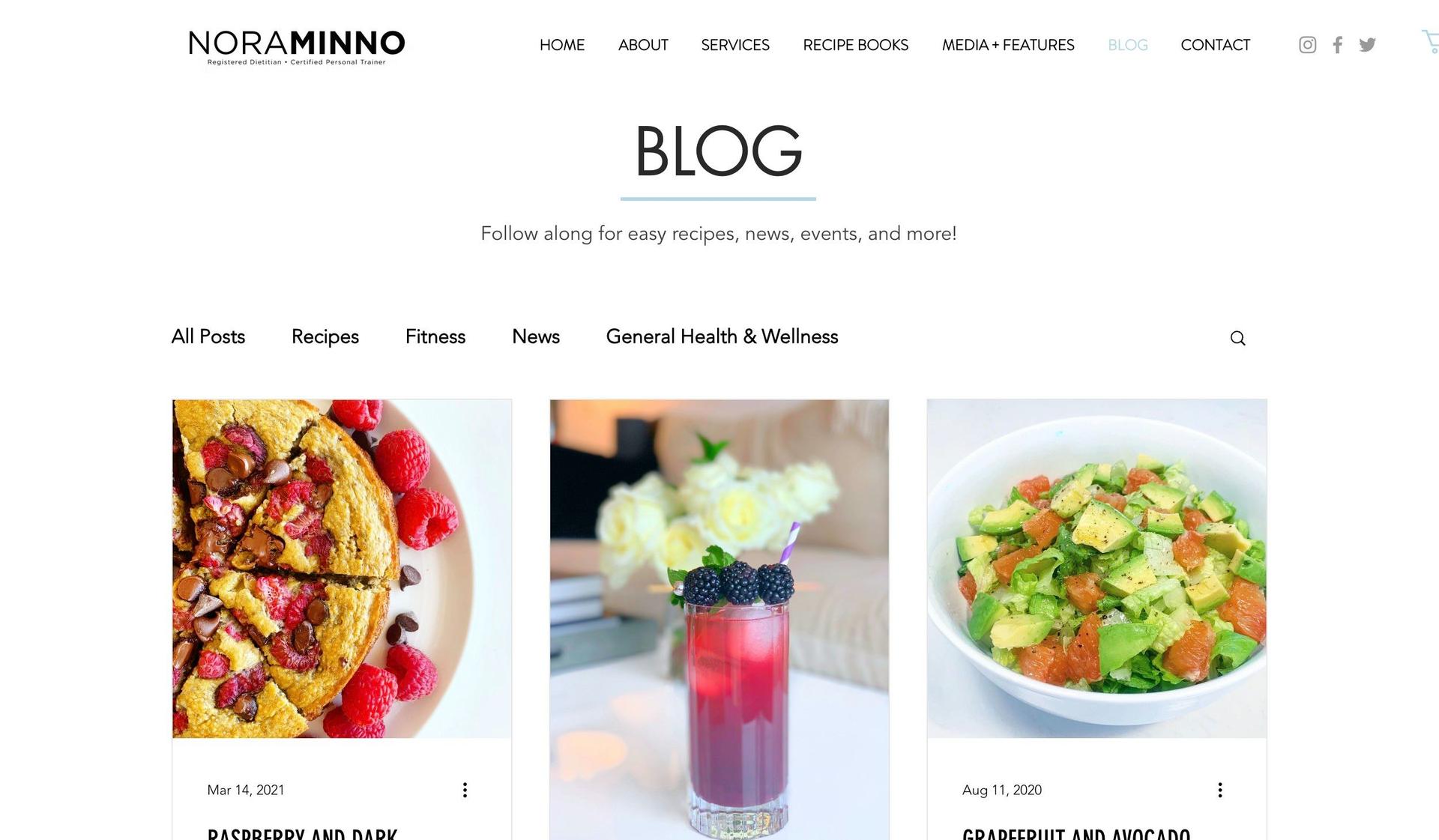 Nora Minno-wix blog examples