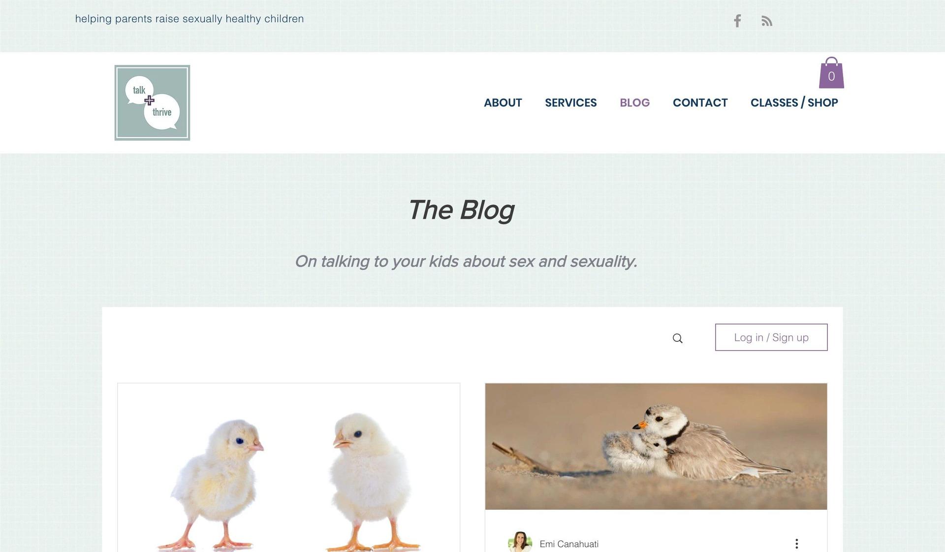 Talk and Thrive-wix blog examples