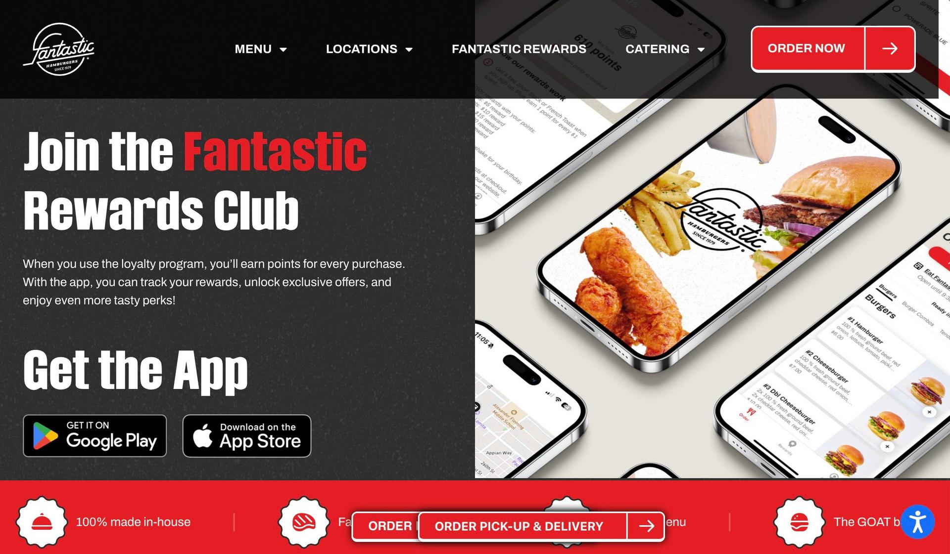 Fantastic Burgers-burger restaurant websites