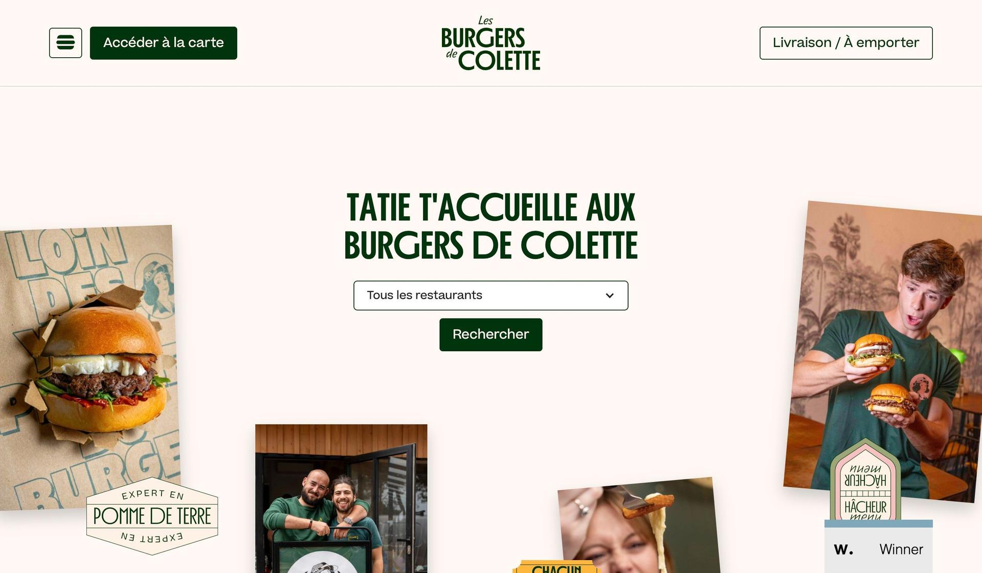 Les Burgers de Colette-burger restaurant websites