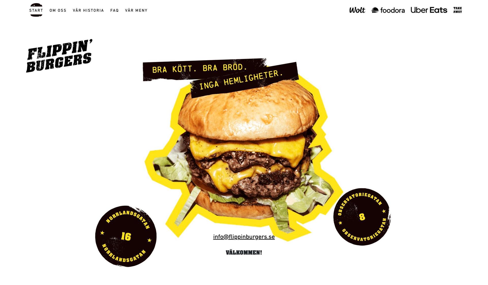Flippin' Burgers-burger restaurant websites