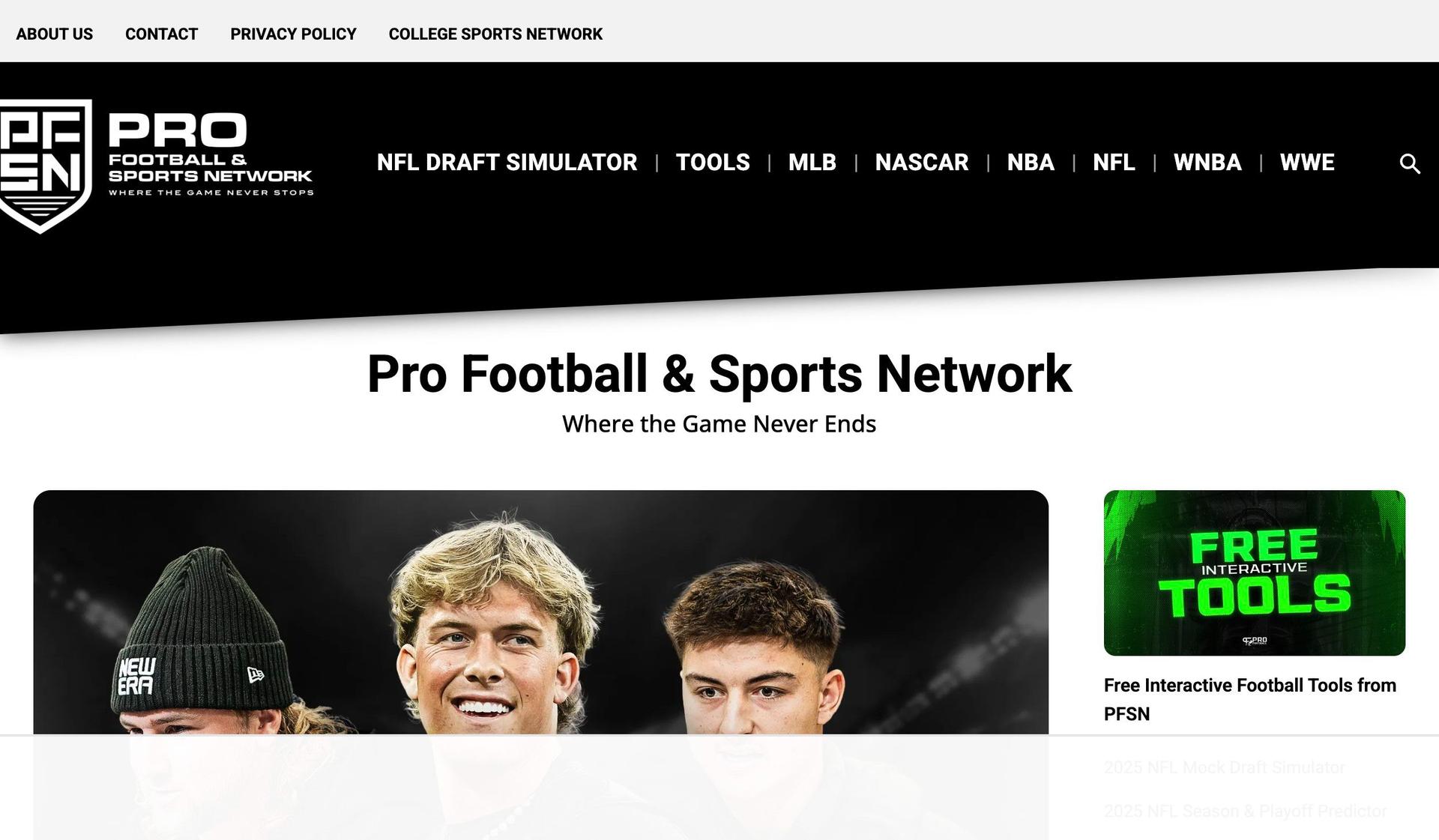 Pro Football Network-+wordpress website examples+