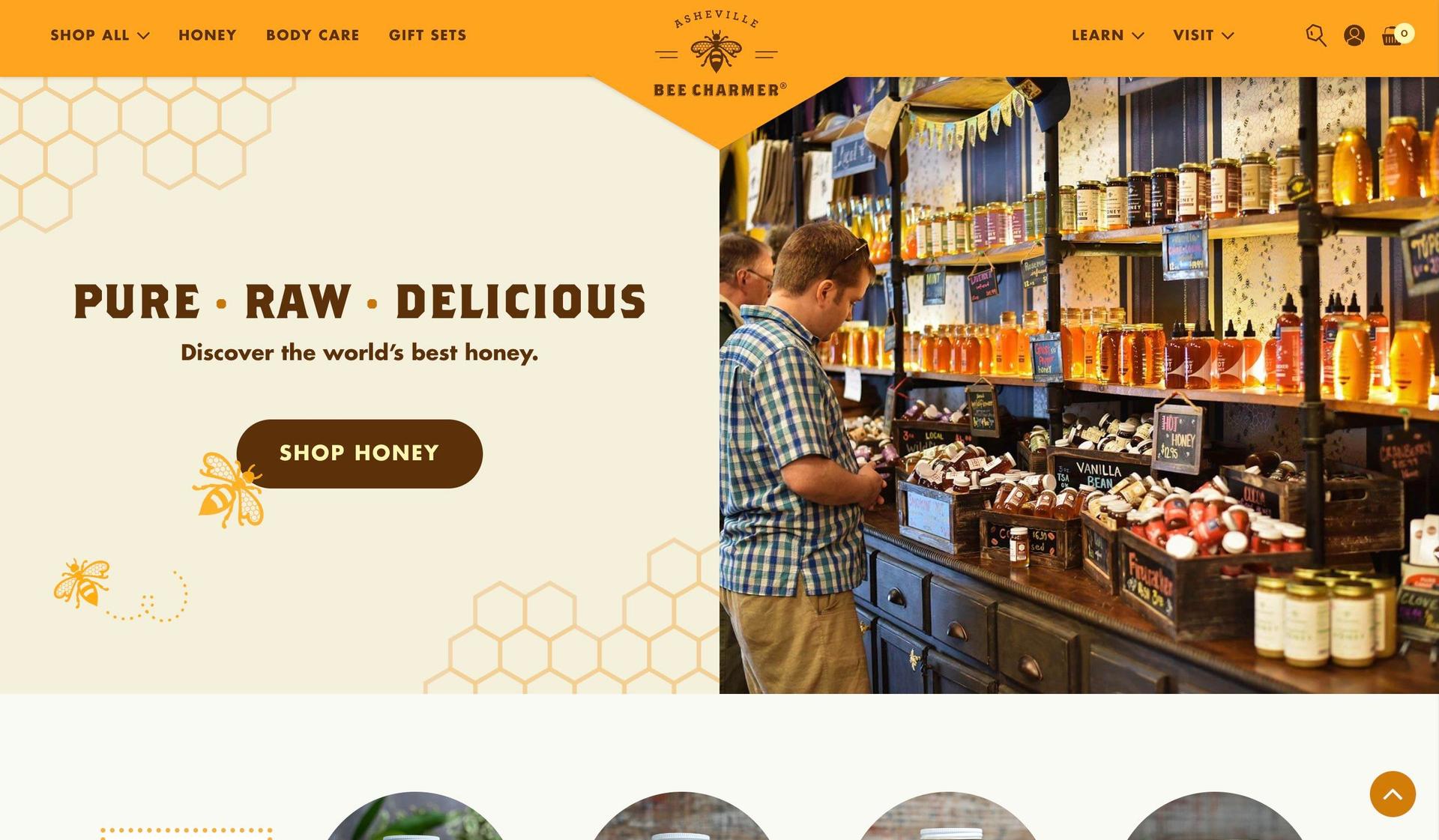 Asheville Bee Charmer-+wordpress website examples+