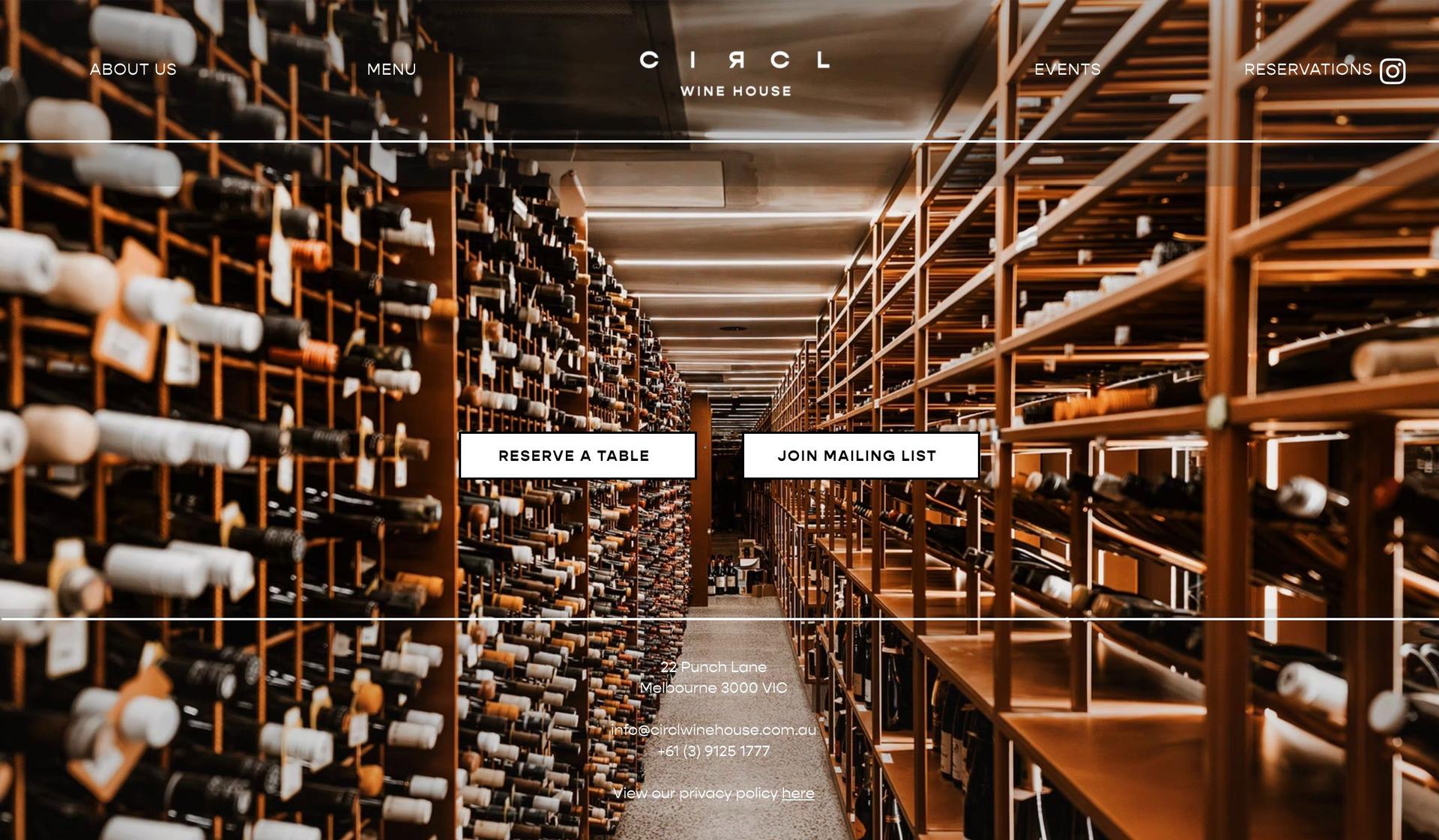 Circl Wine House-wine bar websites