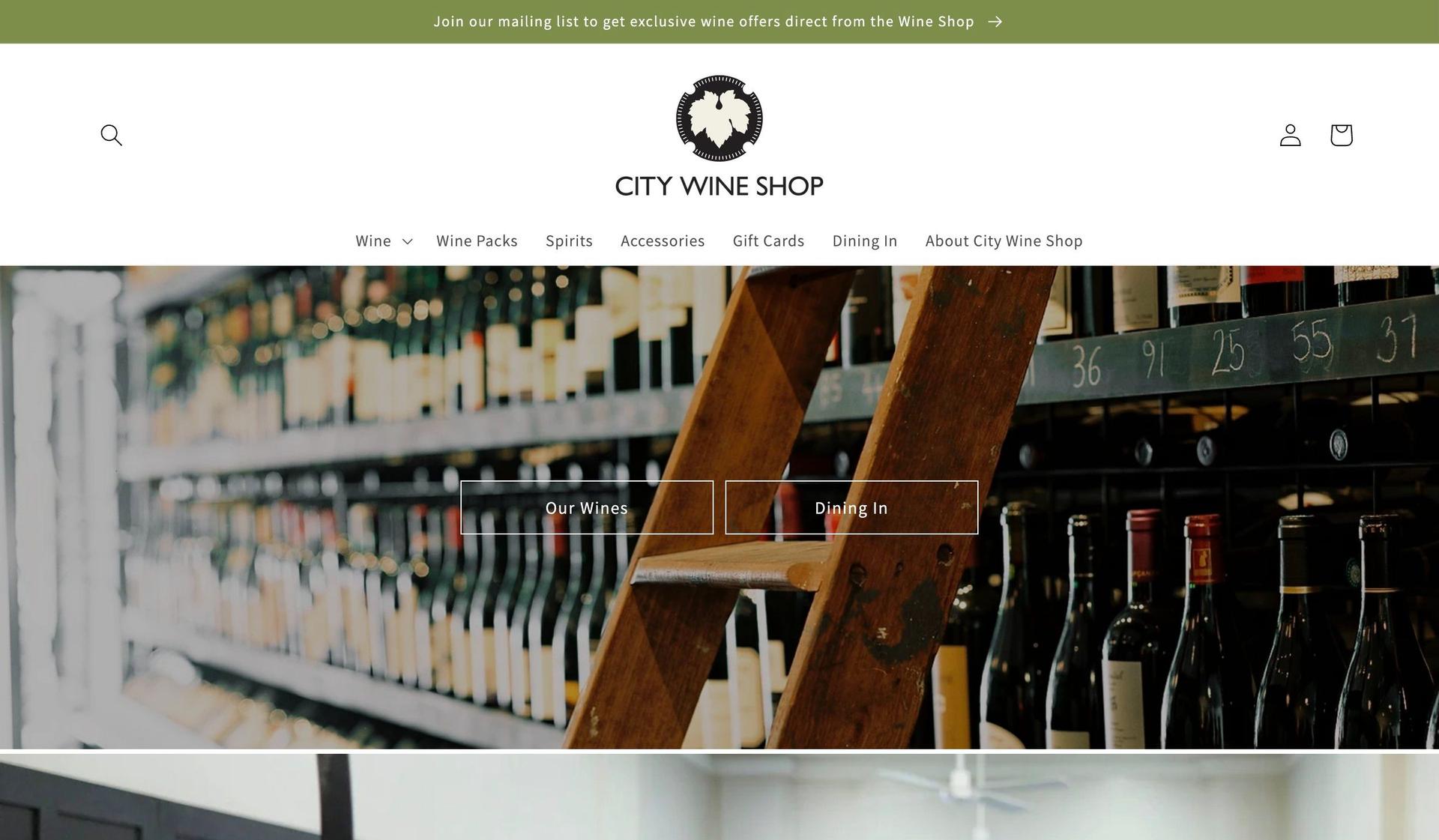 City Wine Shop-wine bar websites