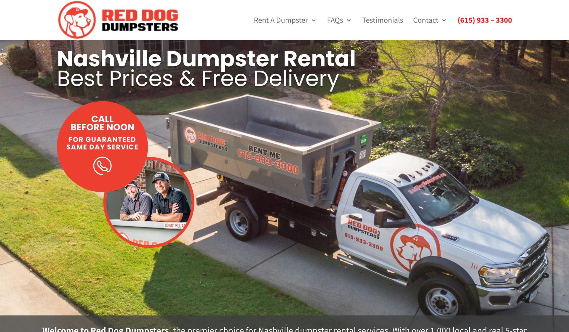 Red Dog Dumpsters-dumpster rental websites