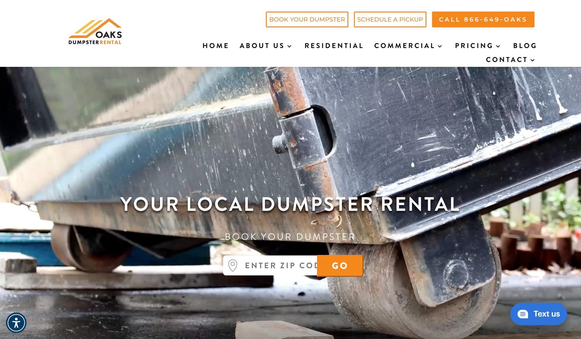 Oaks Dumpster-dumpster rental websites