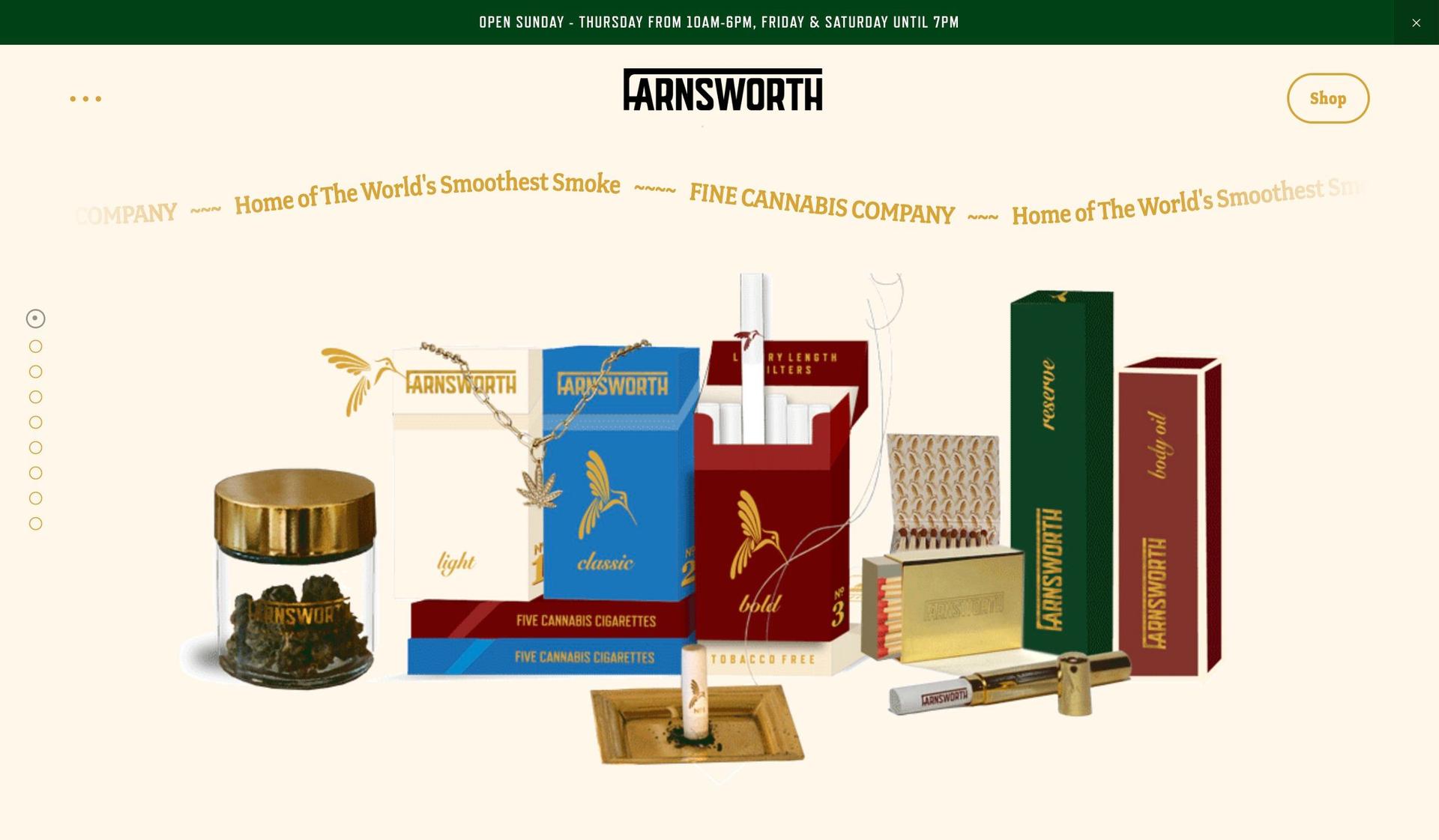 Farnsworth Fine Cannabis-+smoke shop website examples+