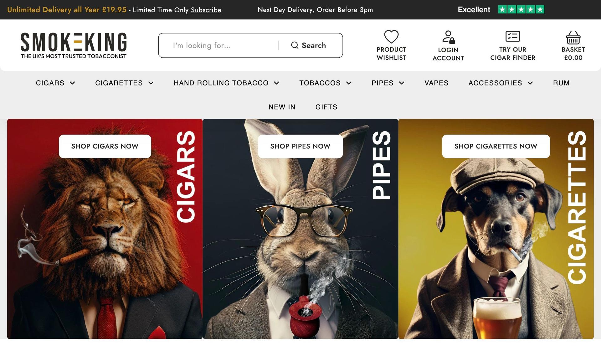 Smoke-King-+smoke shop website examples+