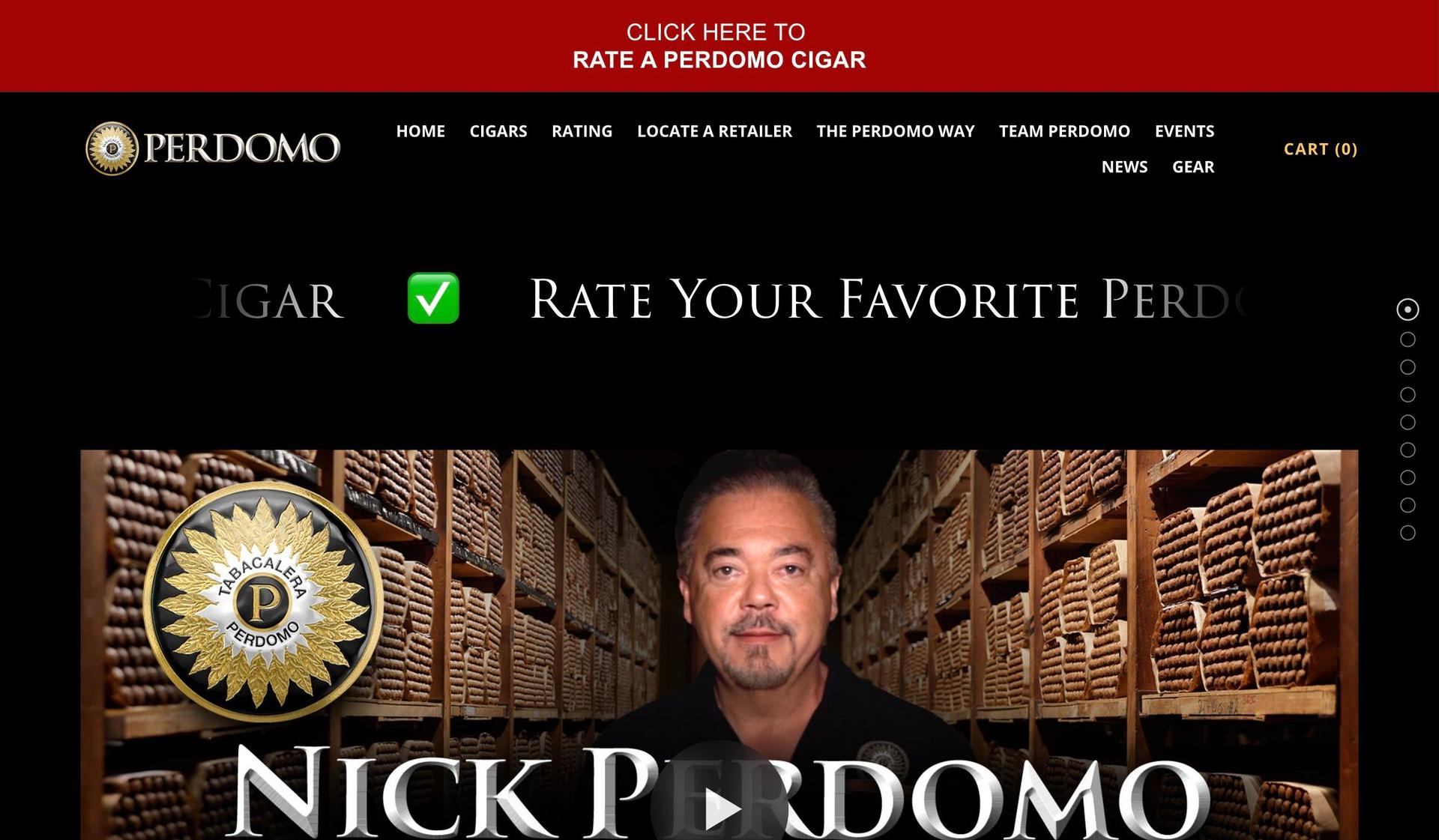 Perdomo Cigars-+smoke shop website examples+