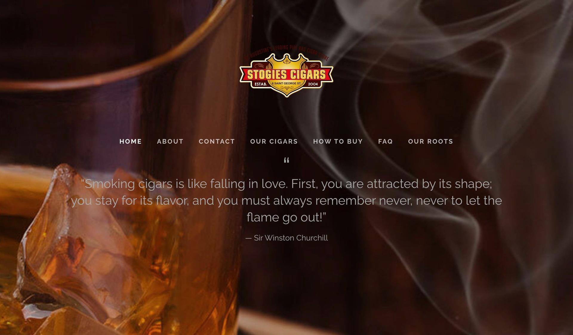 Stogies Cigar Shop-+smoke shop website examples+