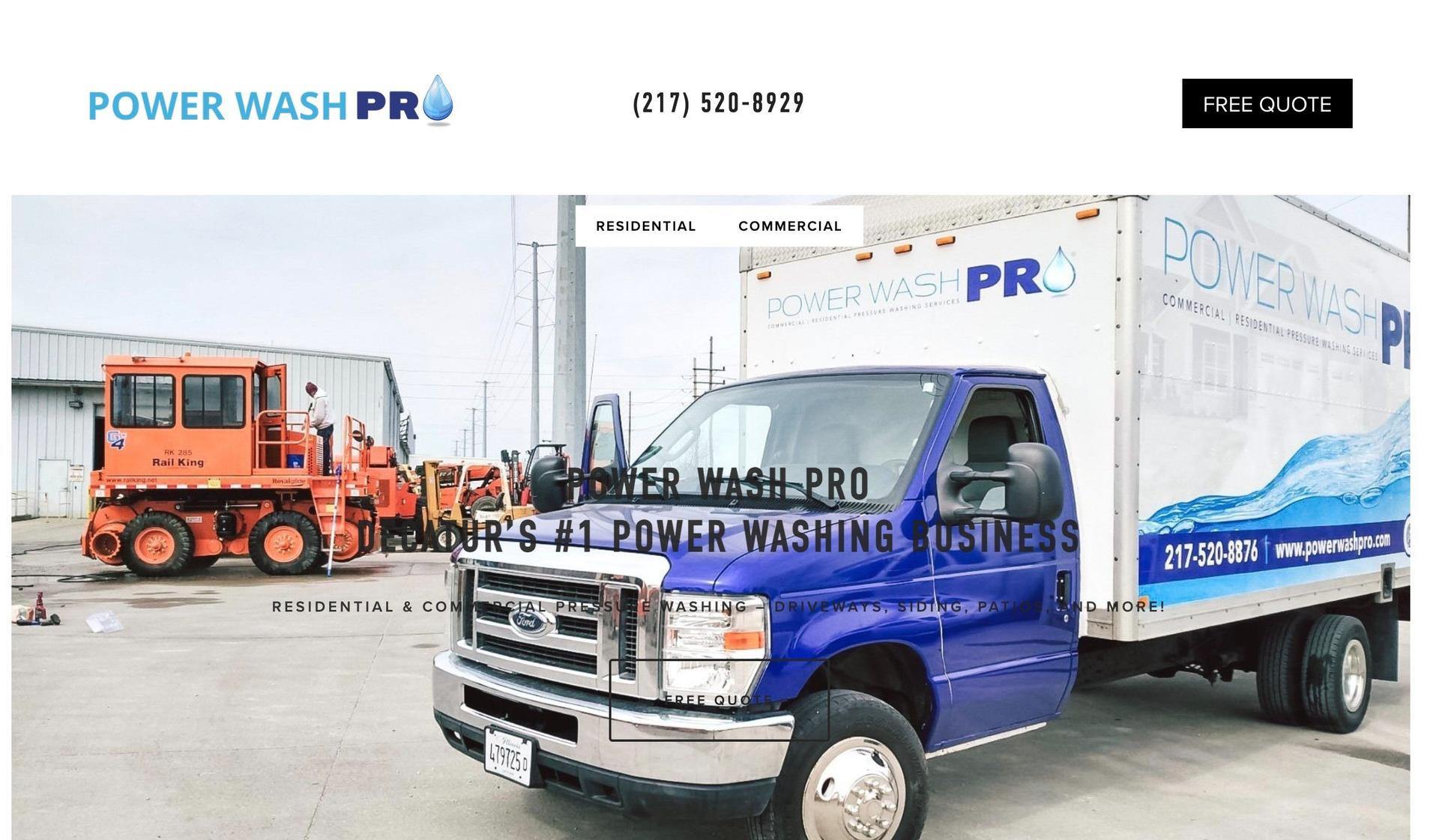 Power Wash Pro-pressure washing websites