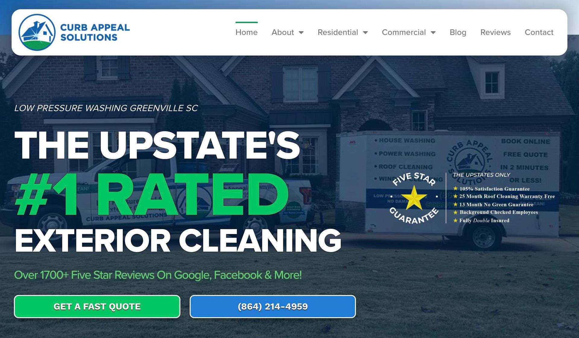 Curb Appeal Greenville-pressure washing websites