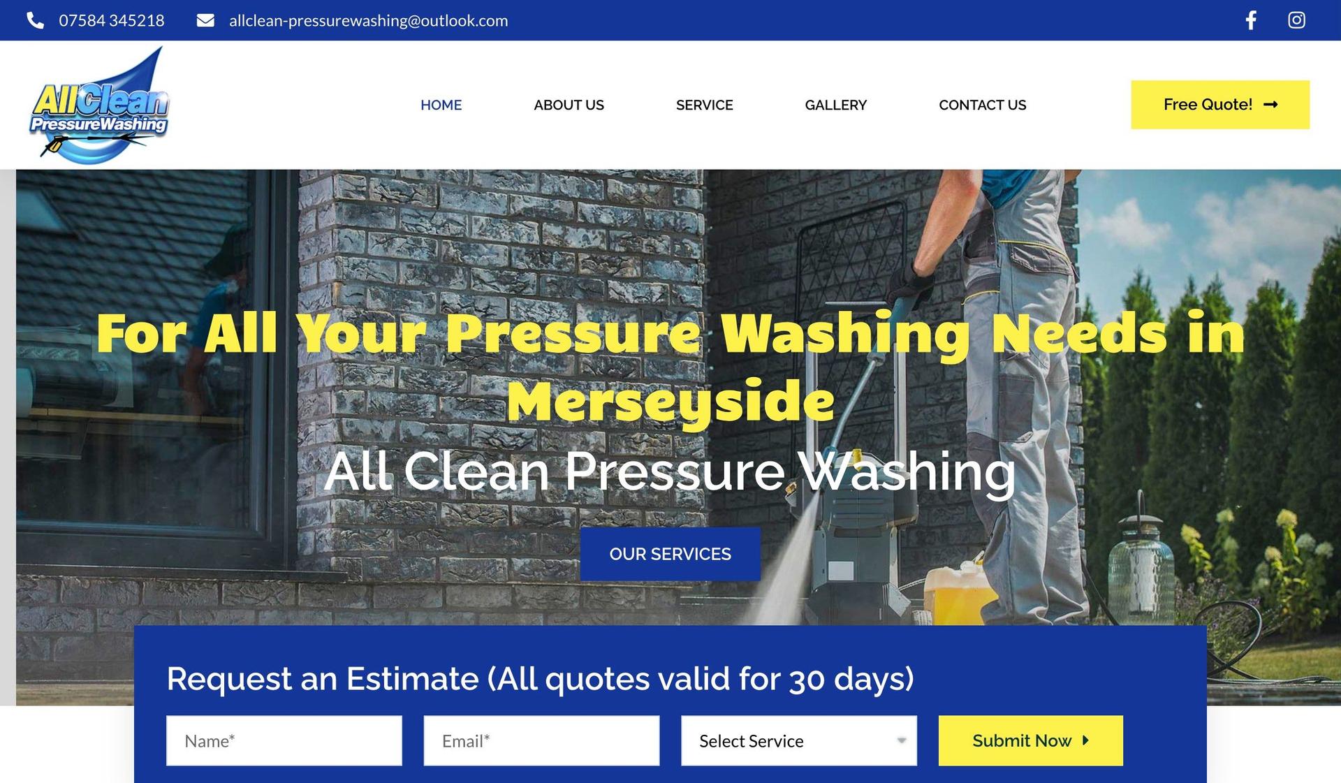 All Clean Pressure Washing-pressure washing websites