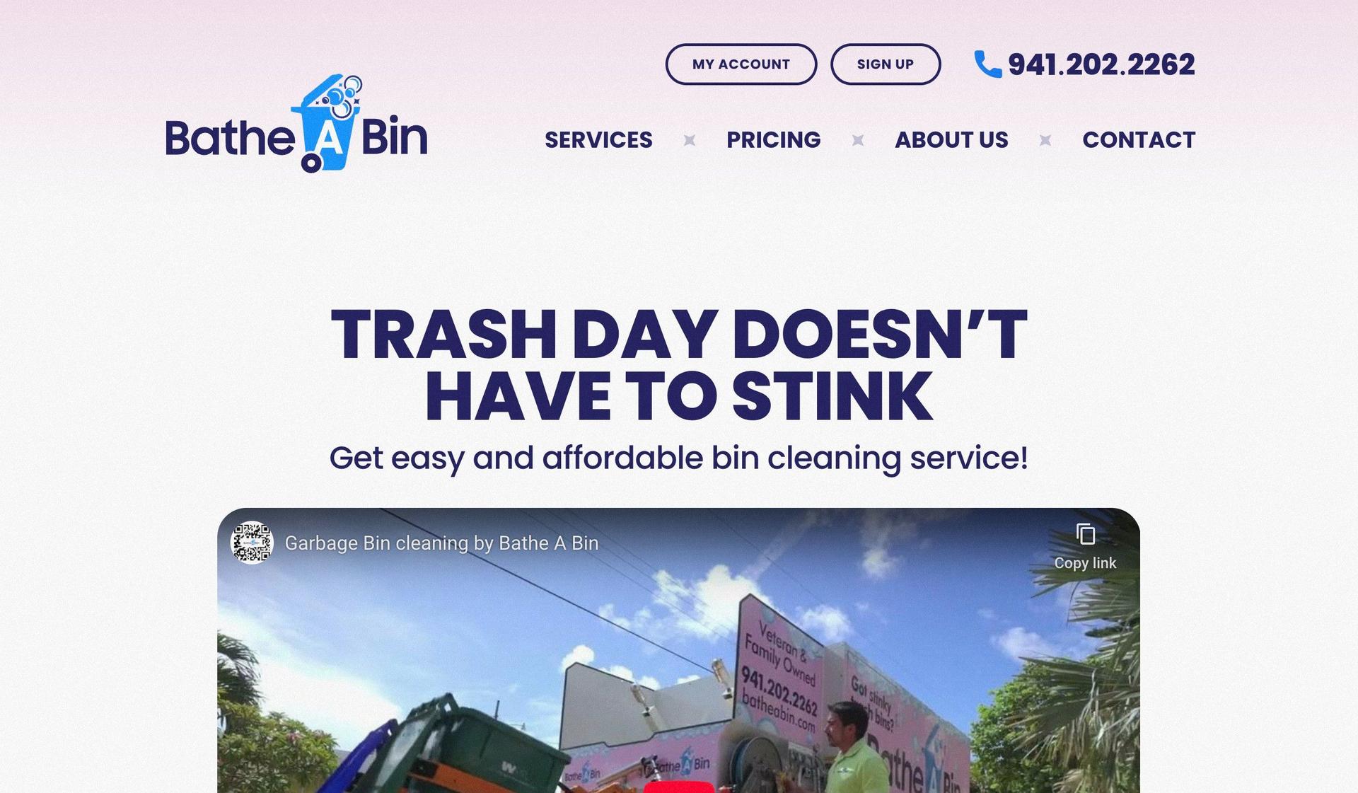 Bathe A Bin-pressure washing websites