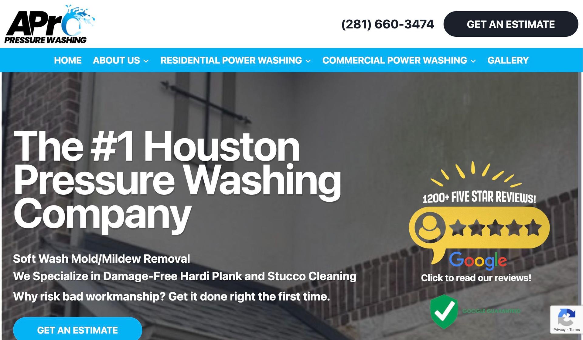 A Pro Pressure Wash-pressure washing websites