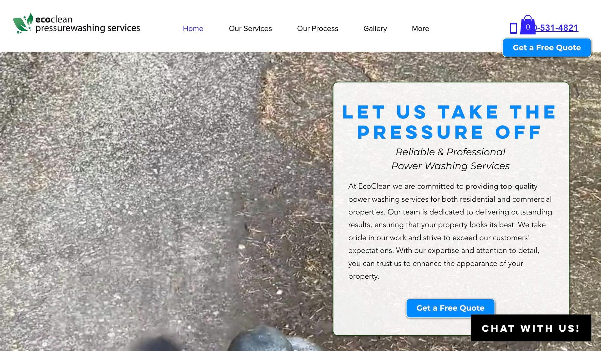 Eco Clean WA-pressure washing websites