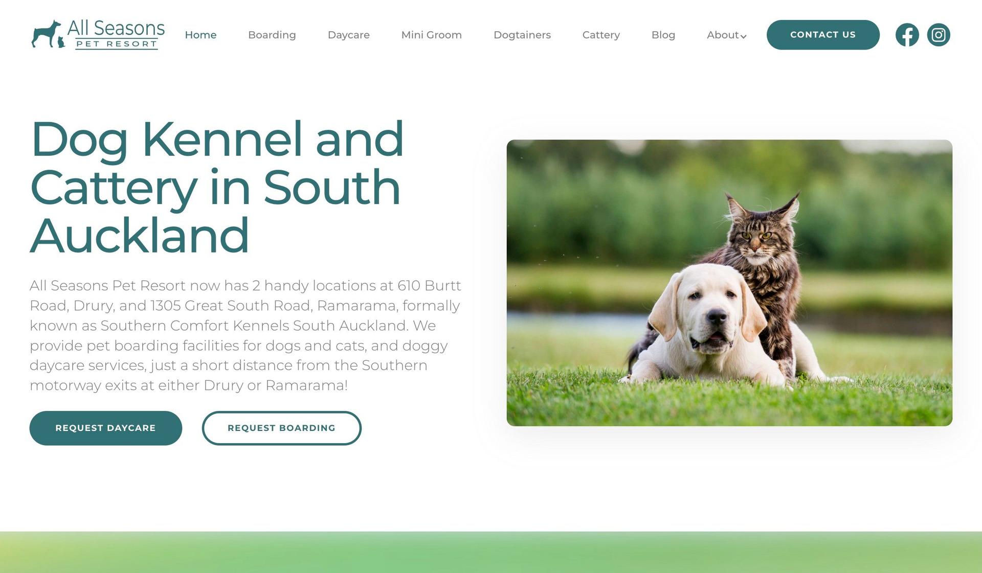 All Seasons Pet Resort-pet shop ecommerce websites