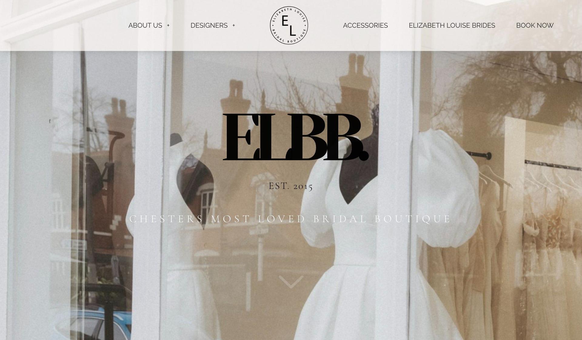 Elizabeth Louise Bridal-bridal boutique website designs