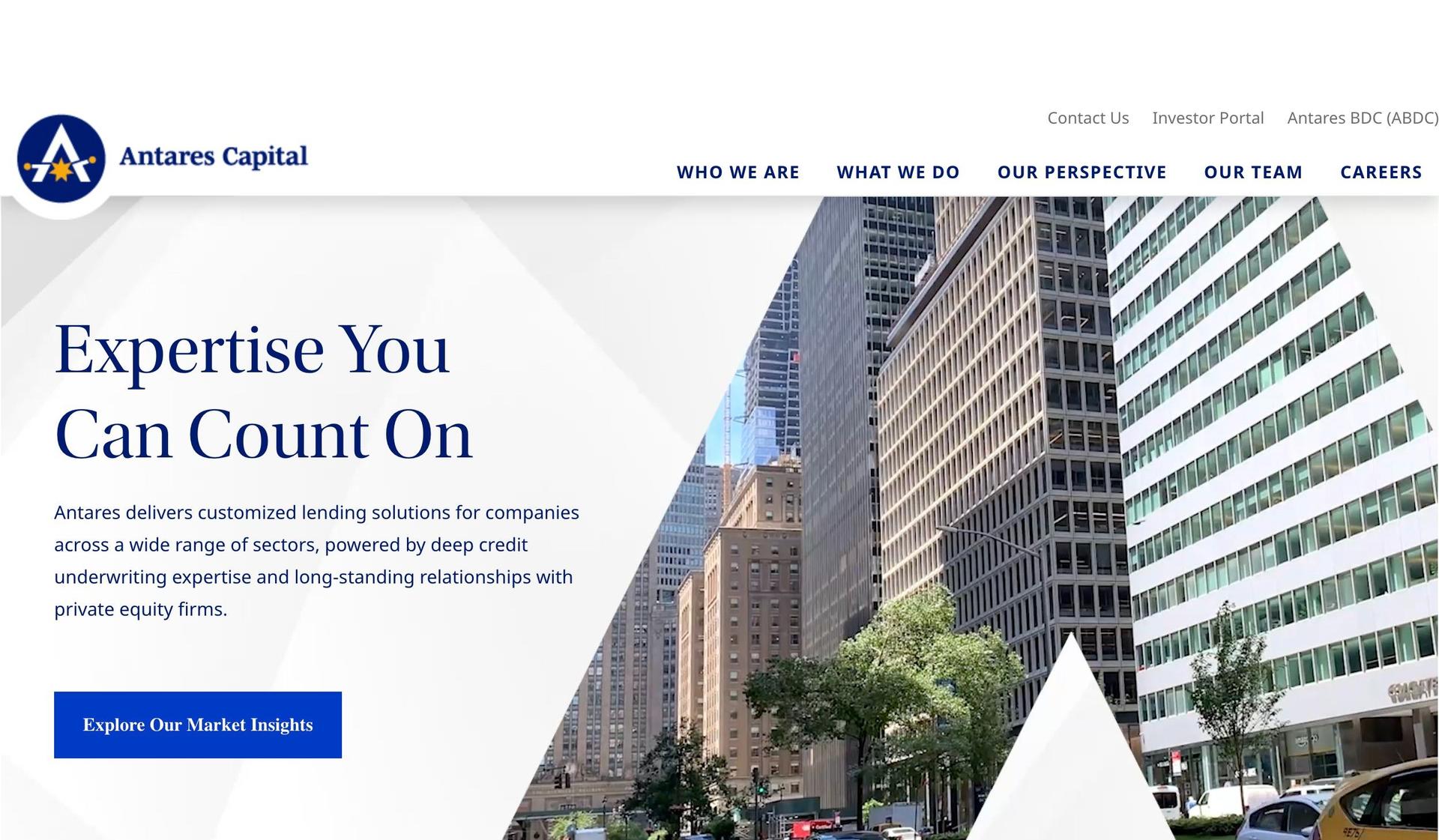 Antares-asset management websites