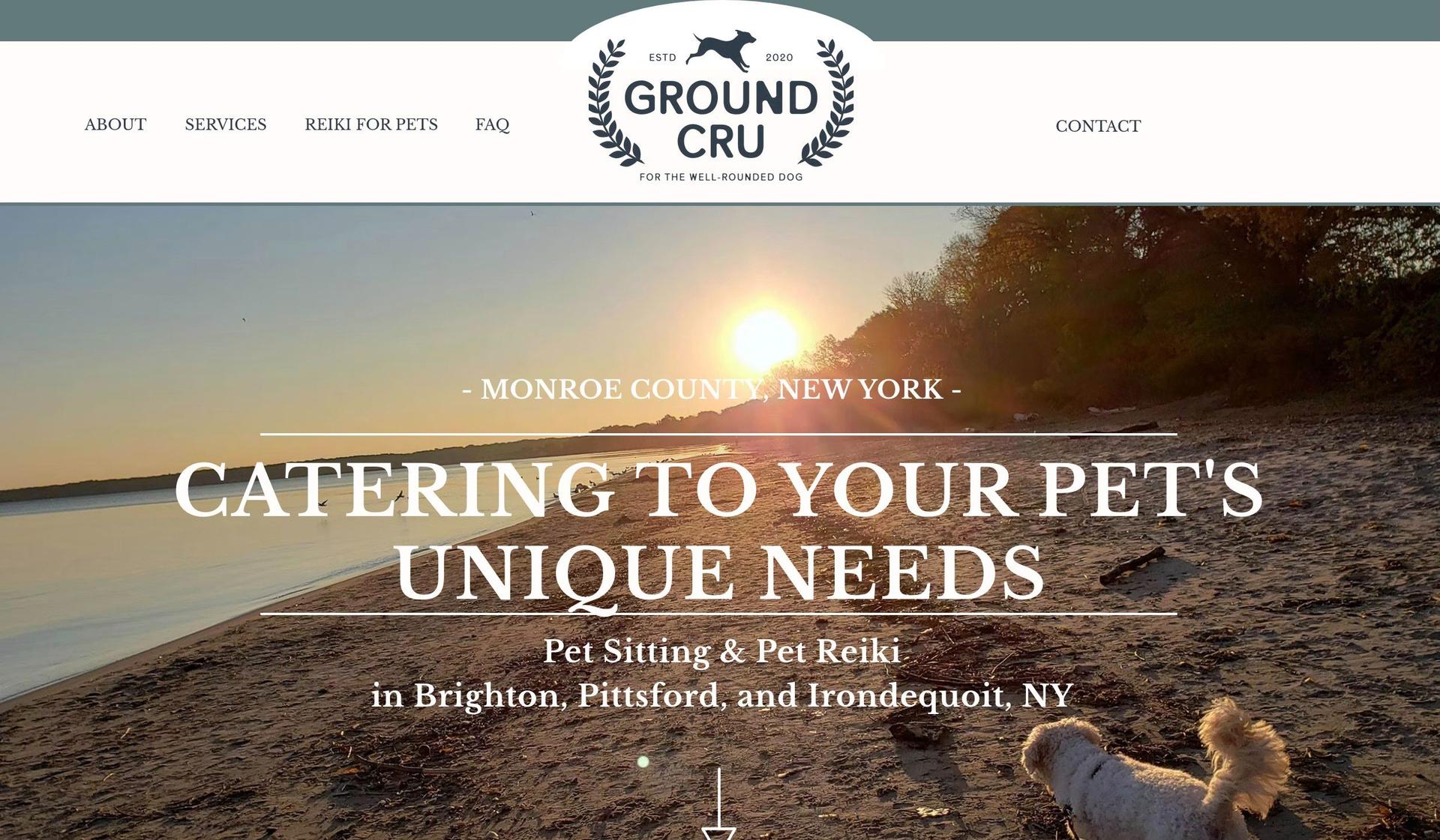 GroundCru-dog walking website examples