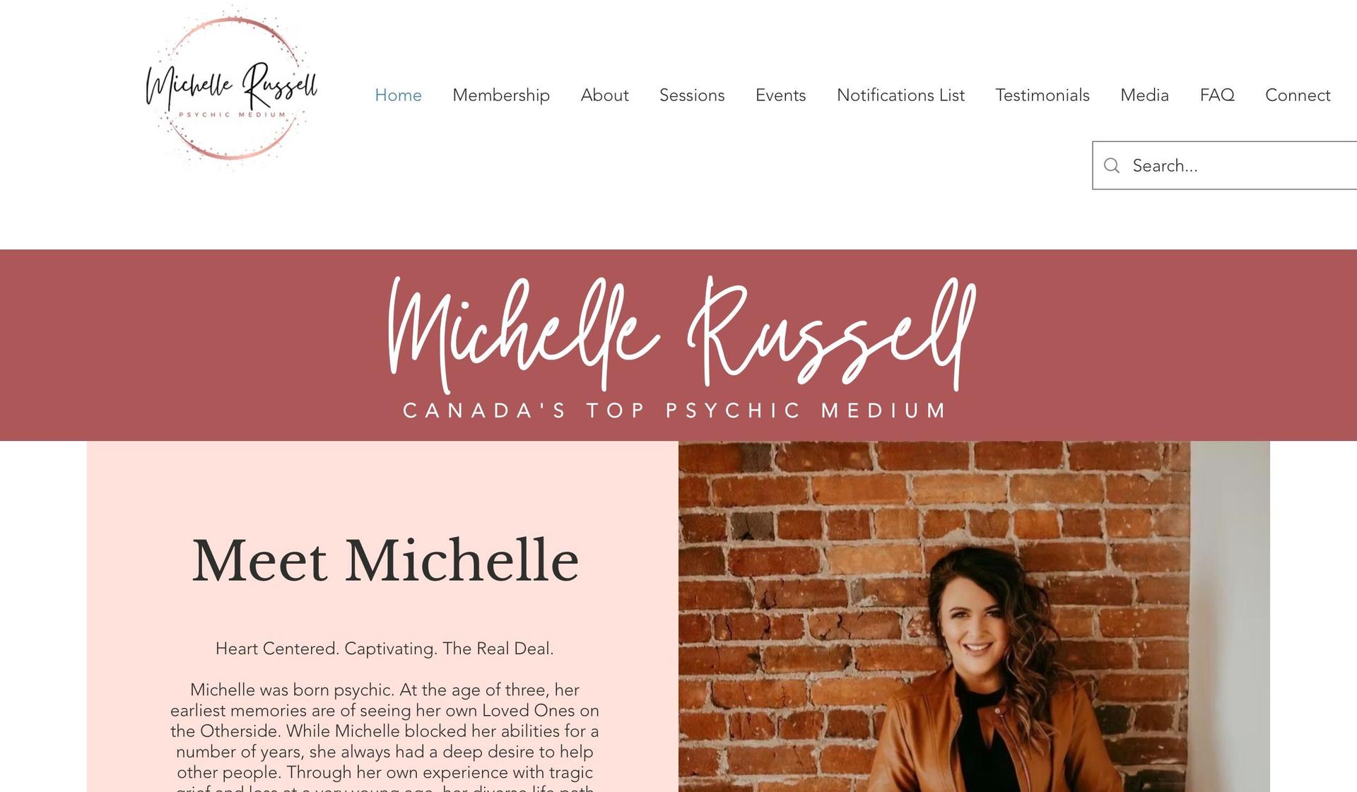 Michelle Russell-psychic website design