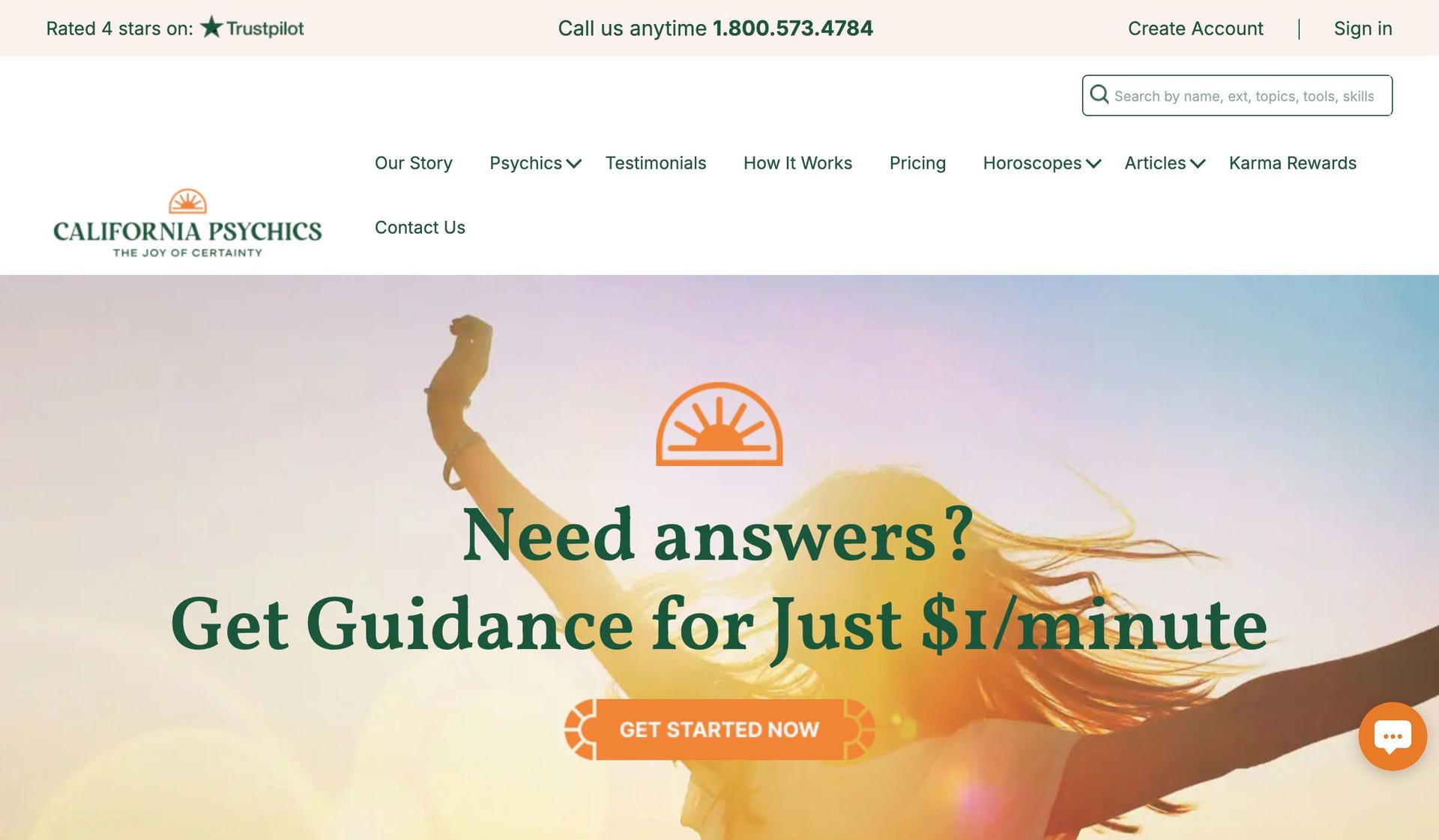 California Psychics-psychic website design