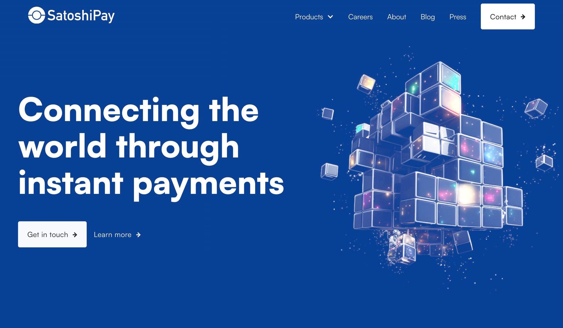 SatoshiPay-cryptocurrency website design examples