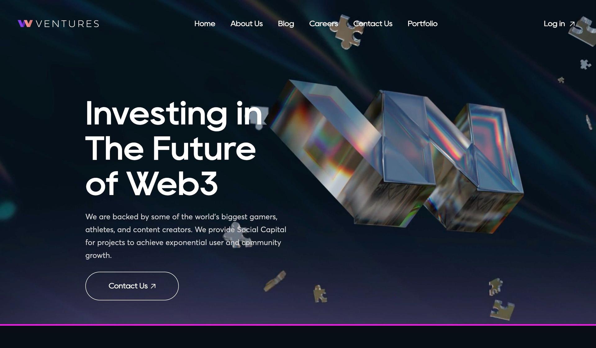 WW Ventures-cryptocurrency website design examples