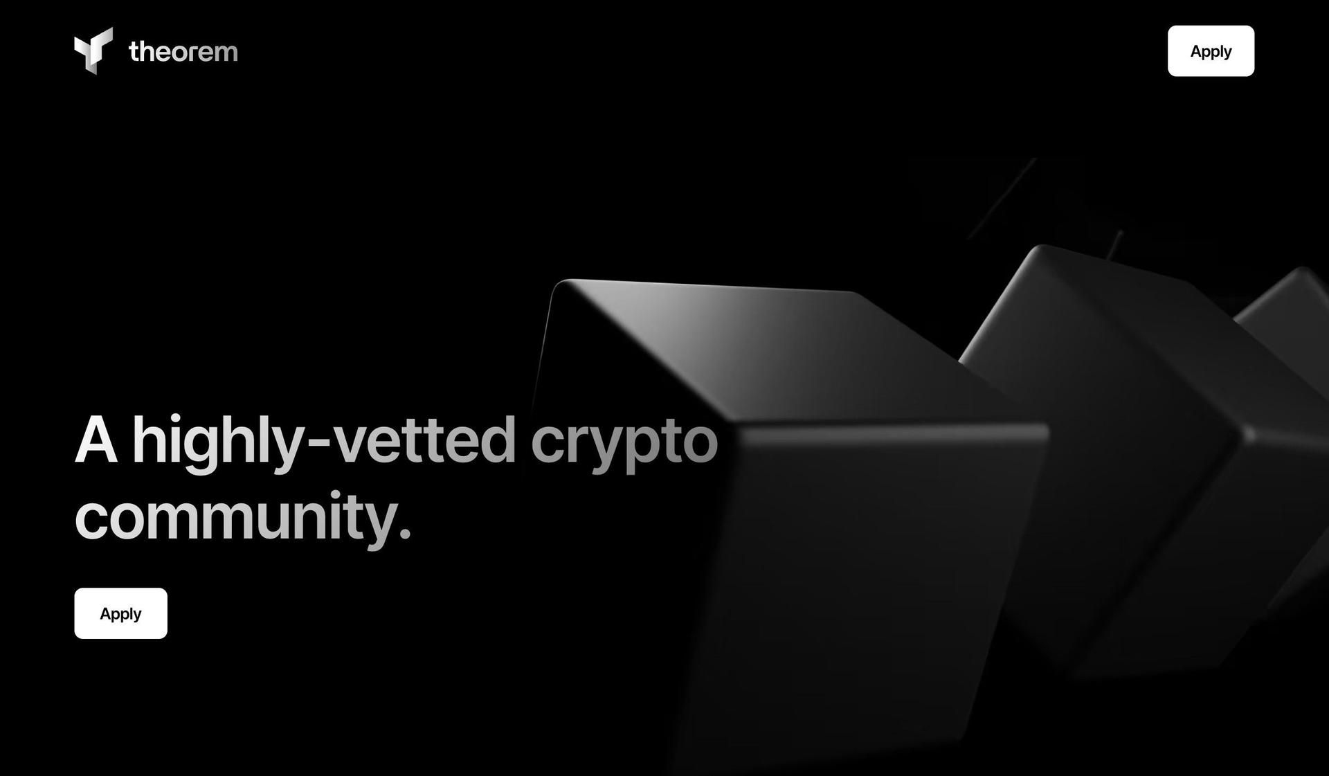 Theorem-cryptocurrency website design examples