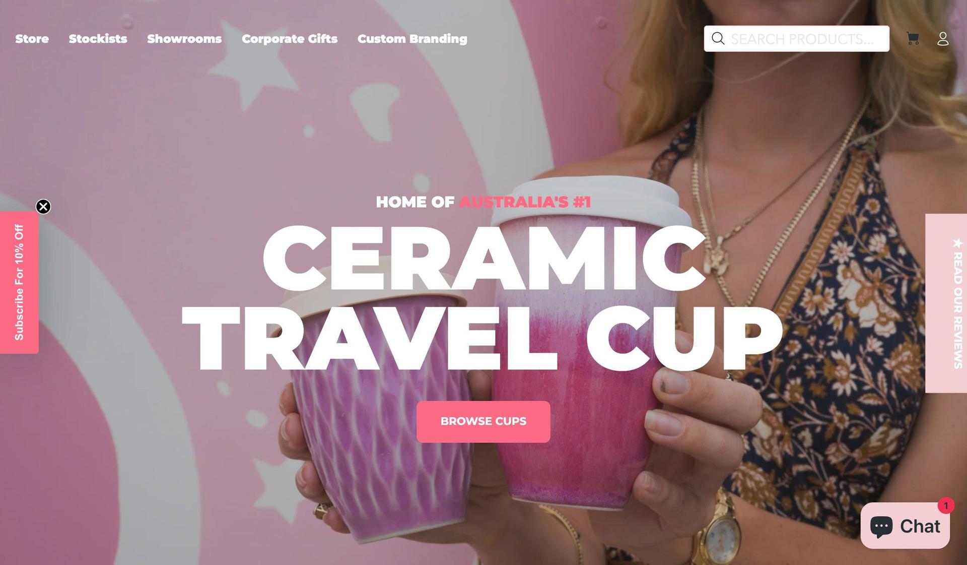Pottery for the Planet-ceramic store web designs