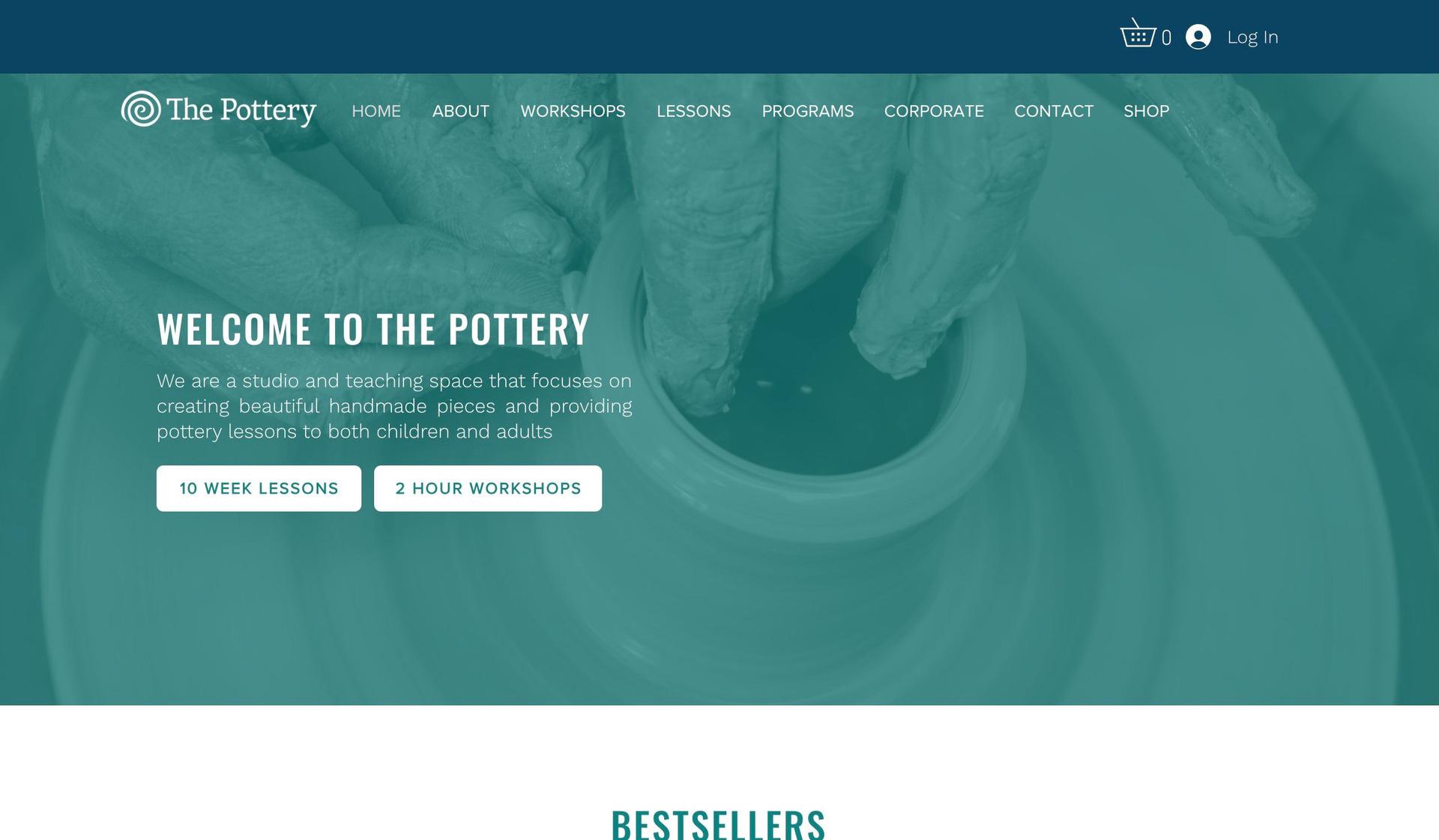 The Pottery-ceramic store web designs