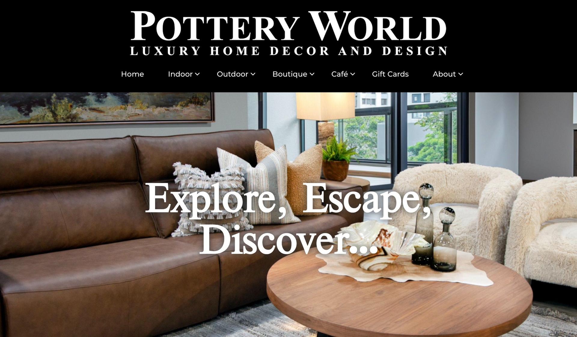 Pottery World-ceramic store web designs