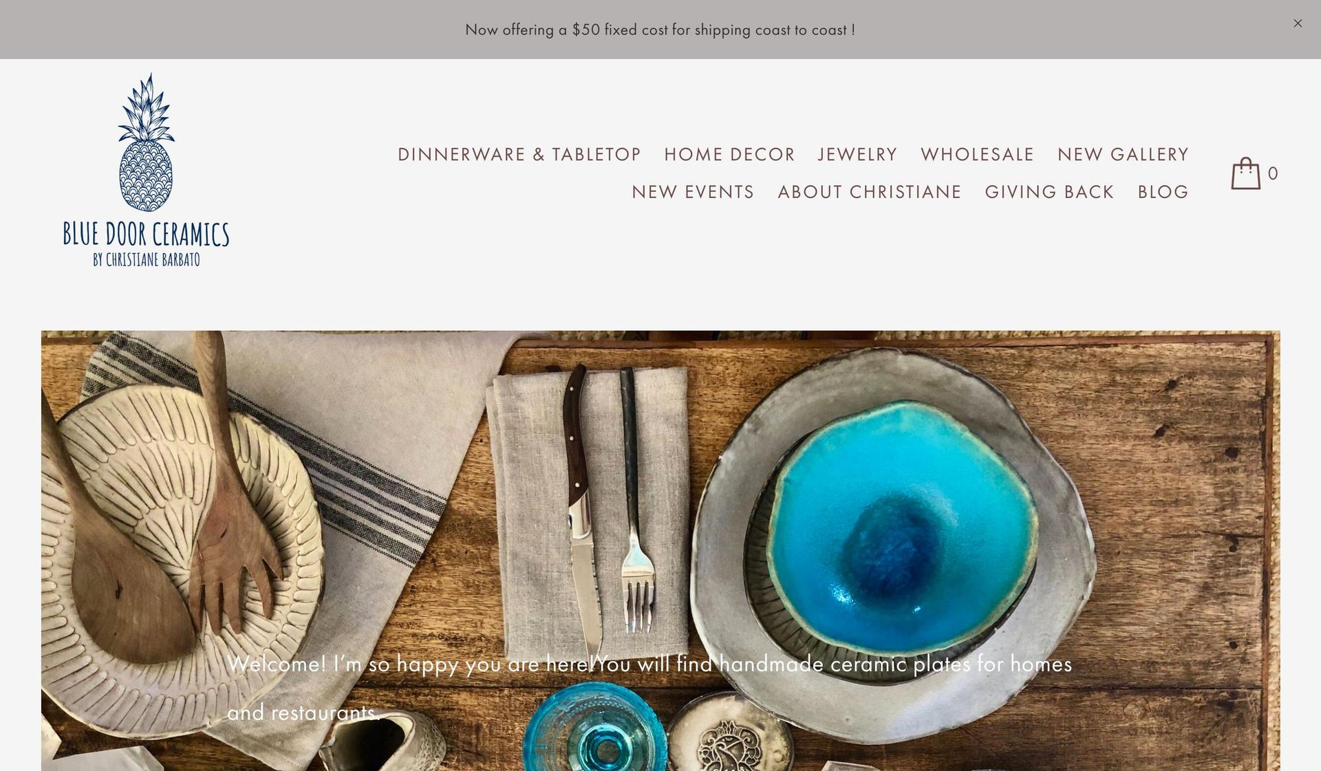 Blue Door Ceramics-ceramic store web designs