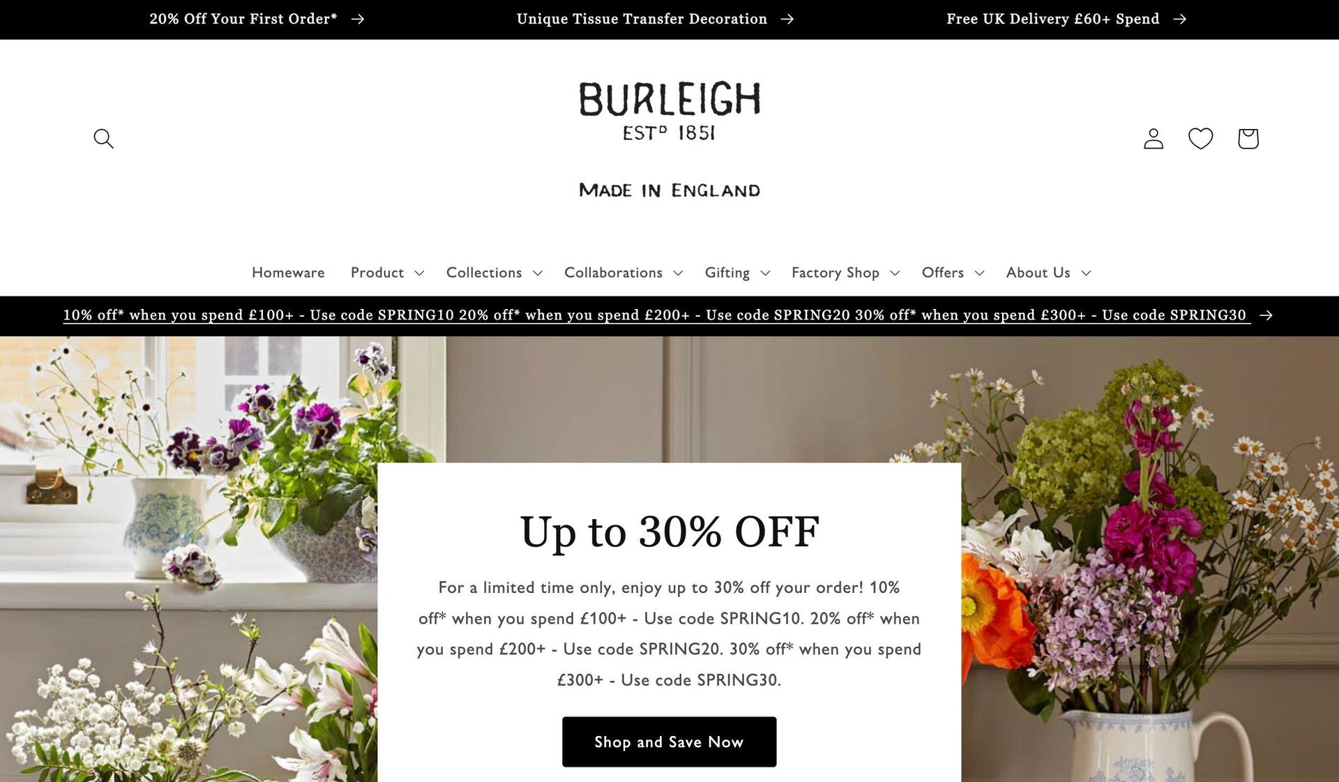 Burleigh-ceramic store web designs