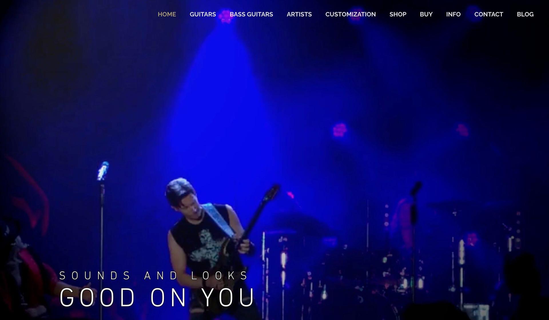 Taisto Guitars-guitar company web designs