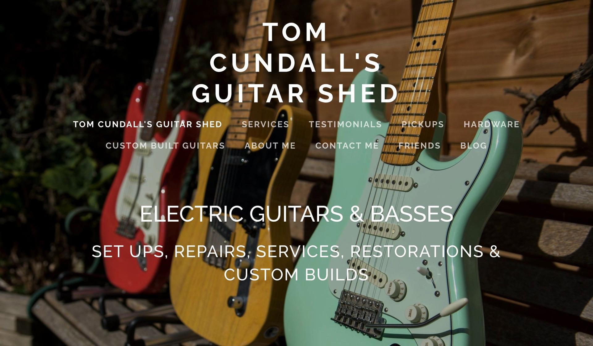 Tom Cundall's Guitar Shed-guitar company web designs