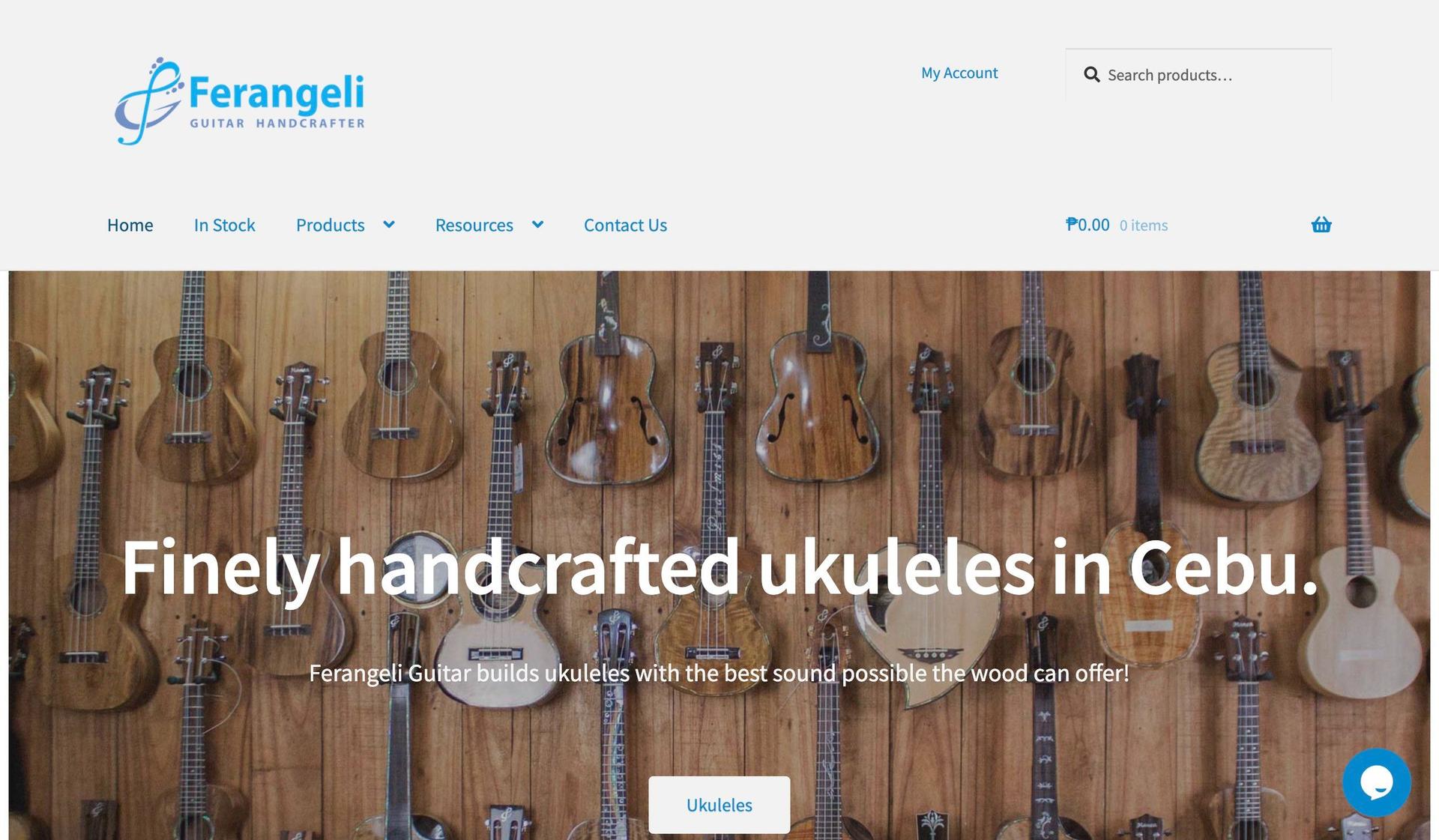 Ferangeli Guitar-guitar company web designs