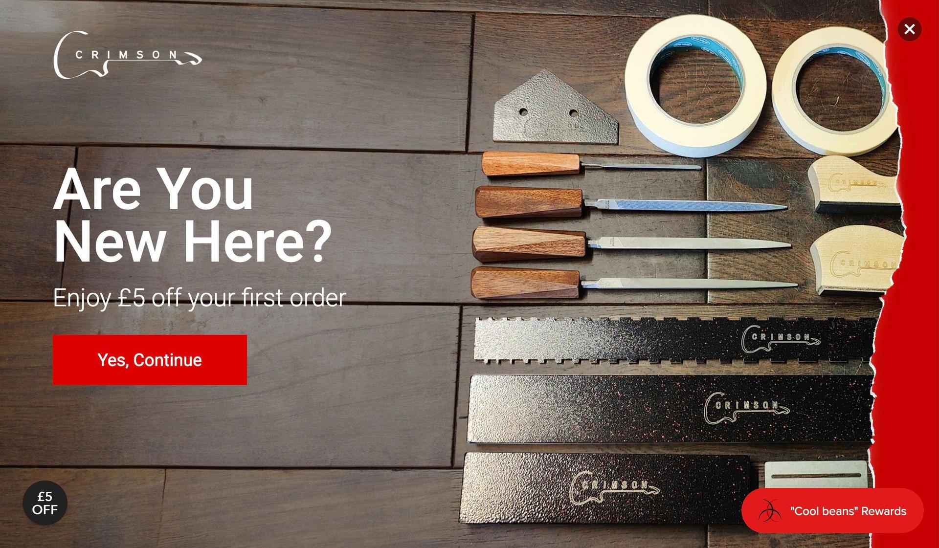 Crimson Guitars-guitar company web designs