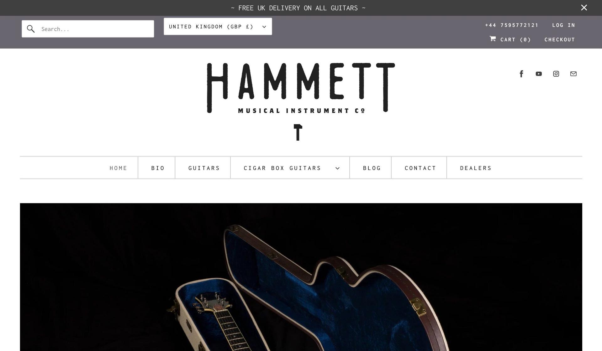 Drummond and Hammett-guitar company web designs