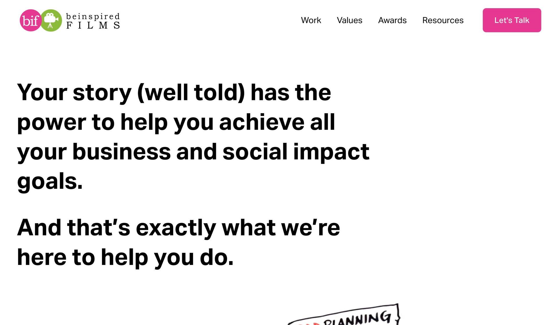 Be Inspired Films-film production company websites
