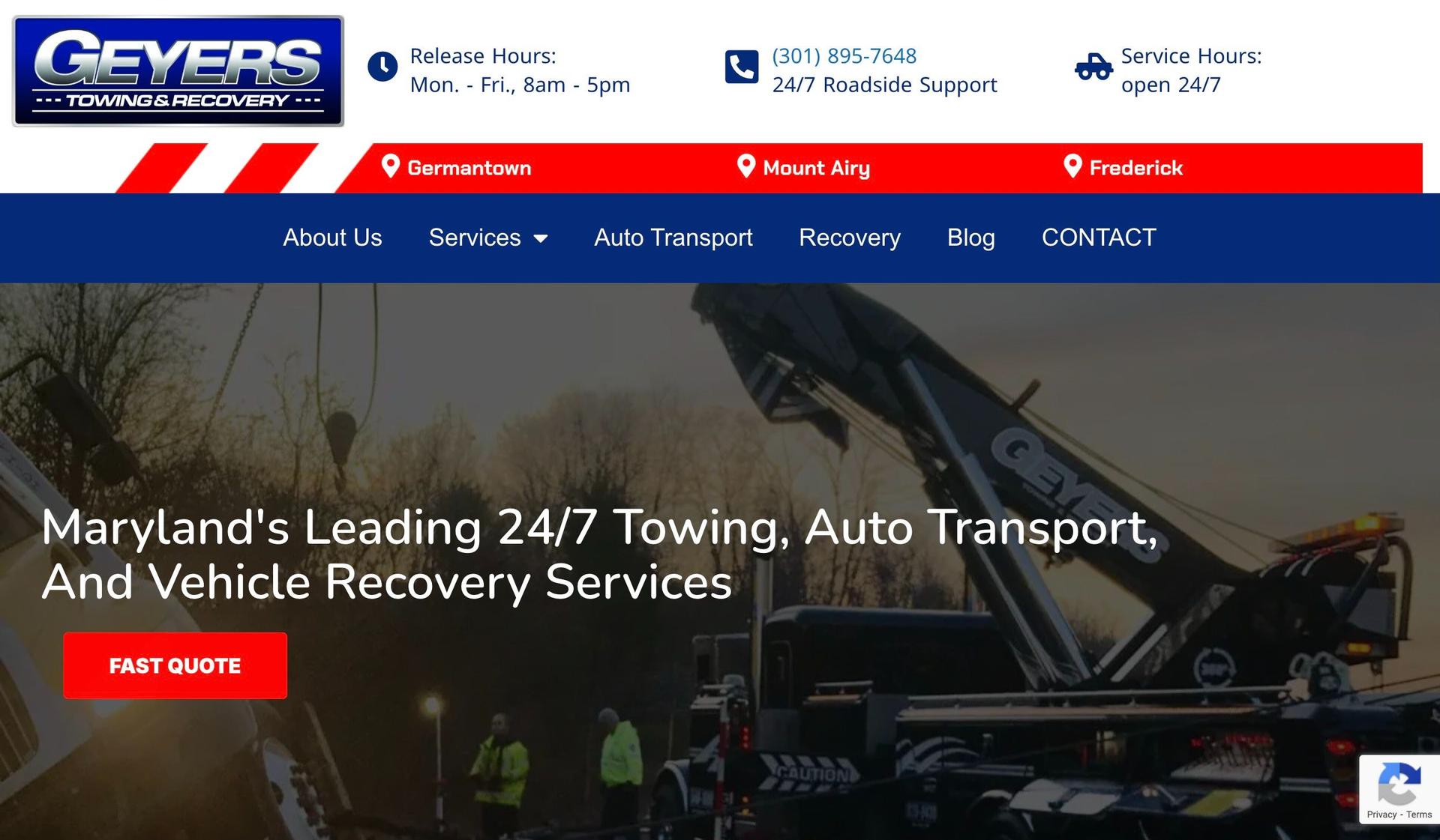 Geyers Towing-auto towing websites